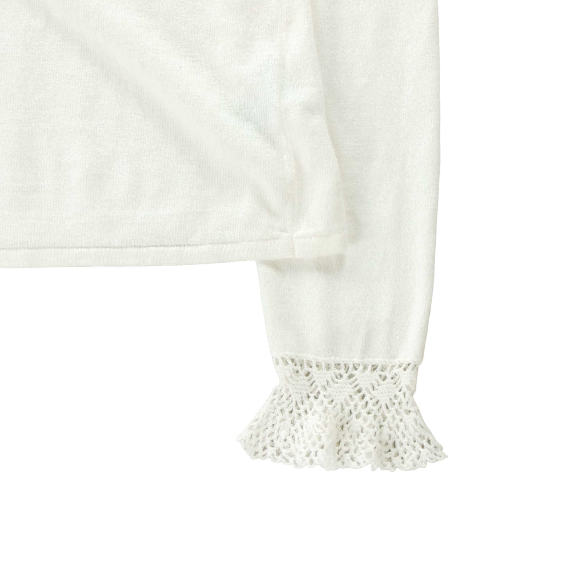 Pull Femme  en lin Blanc 3