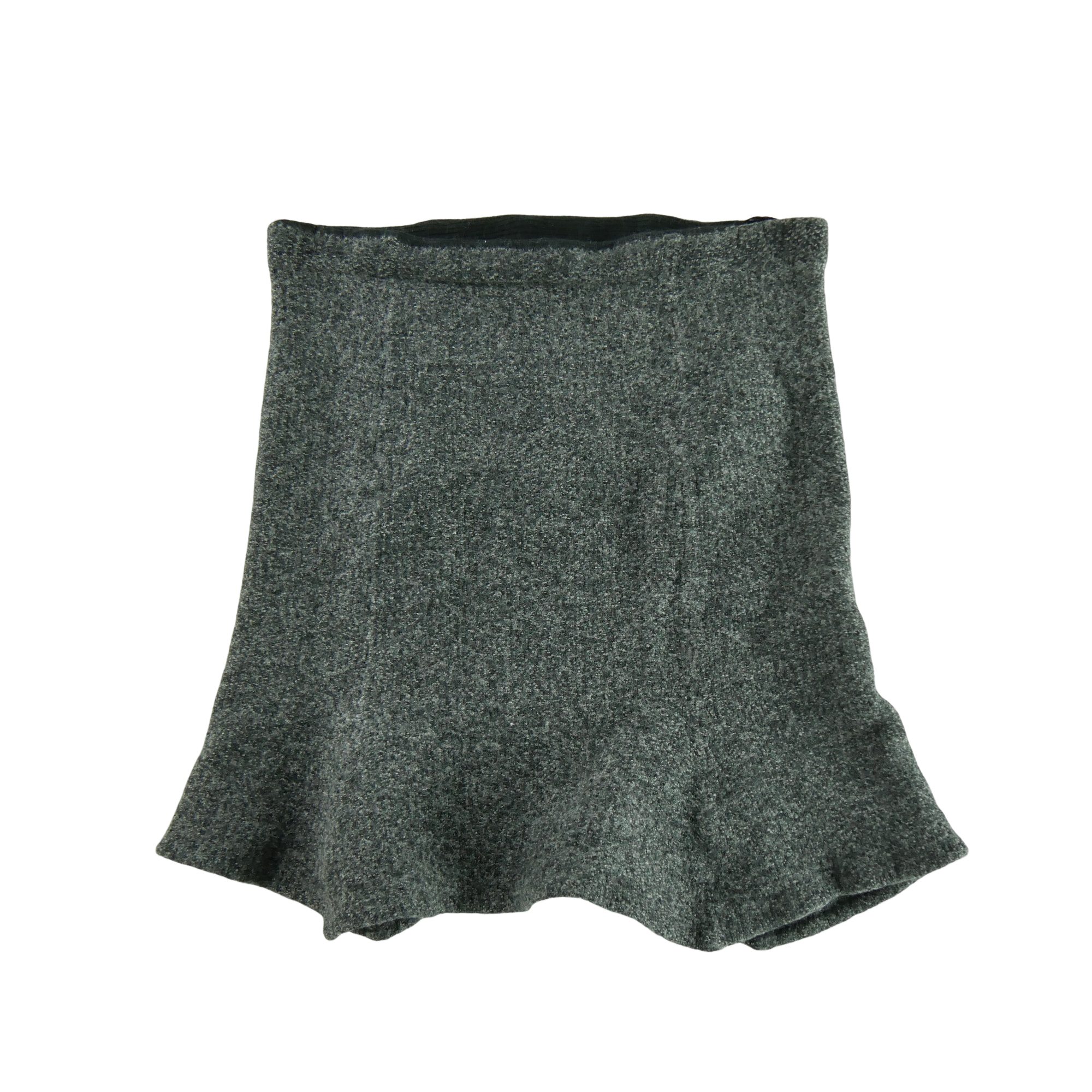 Jupes midi Femme  en laine Gris 1