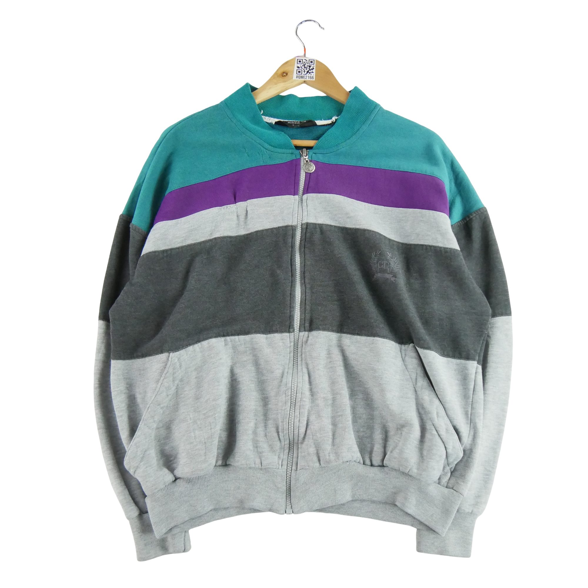 Sweat Homme  full zip Gris 1