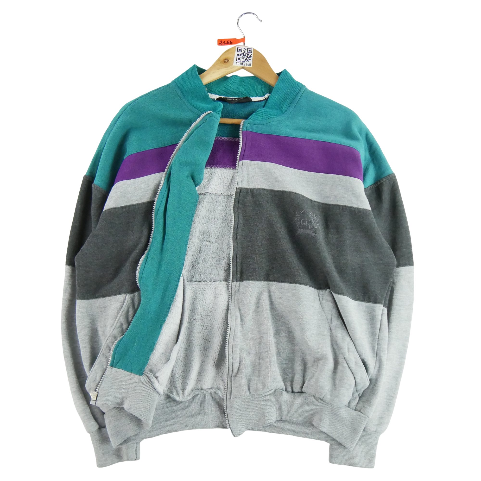 Sweat Homme  full zip Gris 3