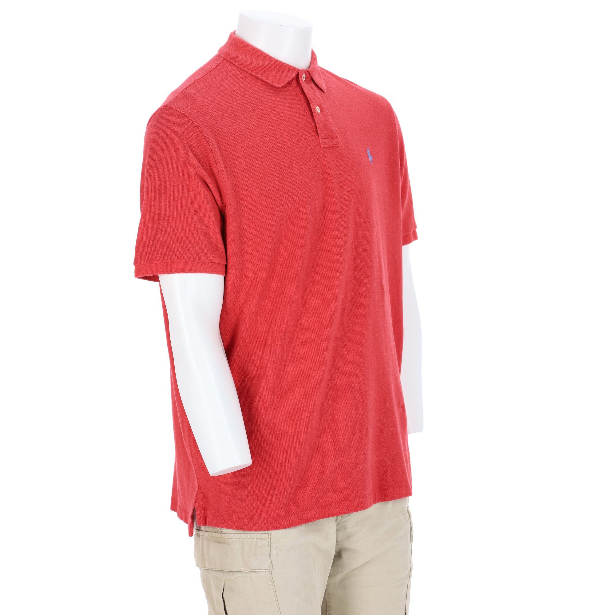 Polo manches courtes Homme  Rouge 4