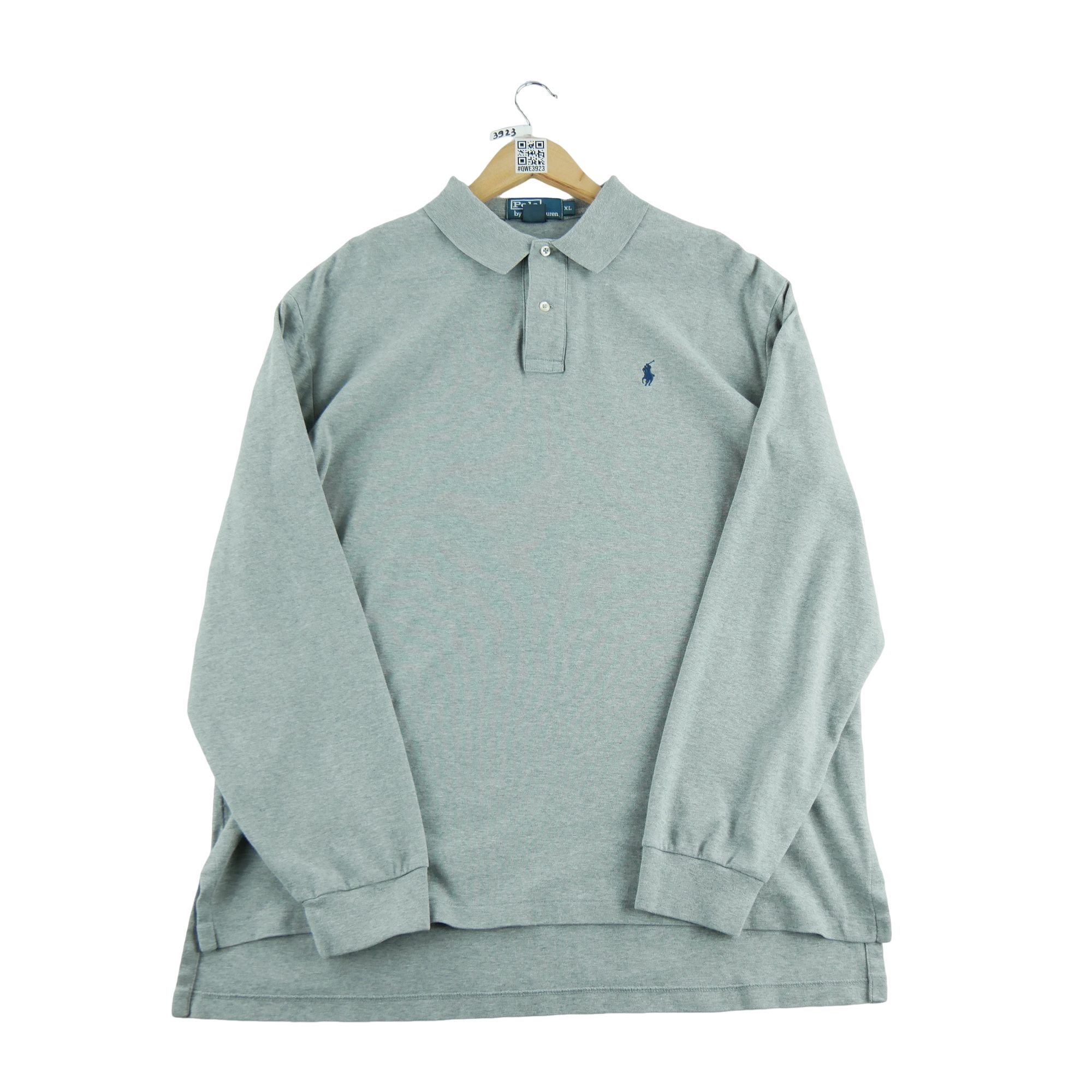 Polo manches longues Homme  Gris 1