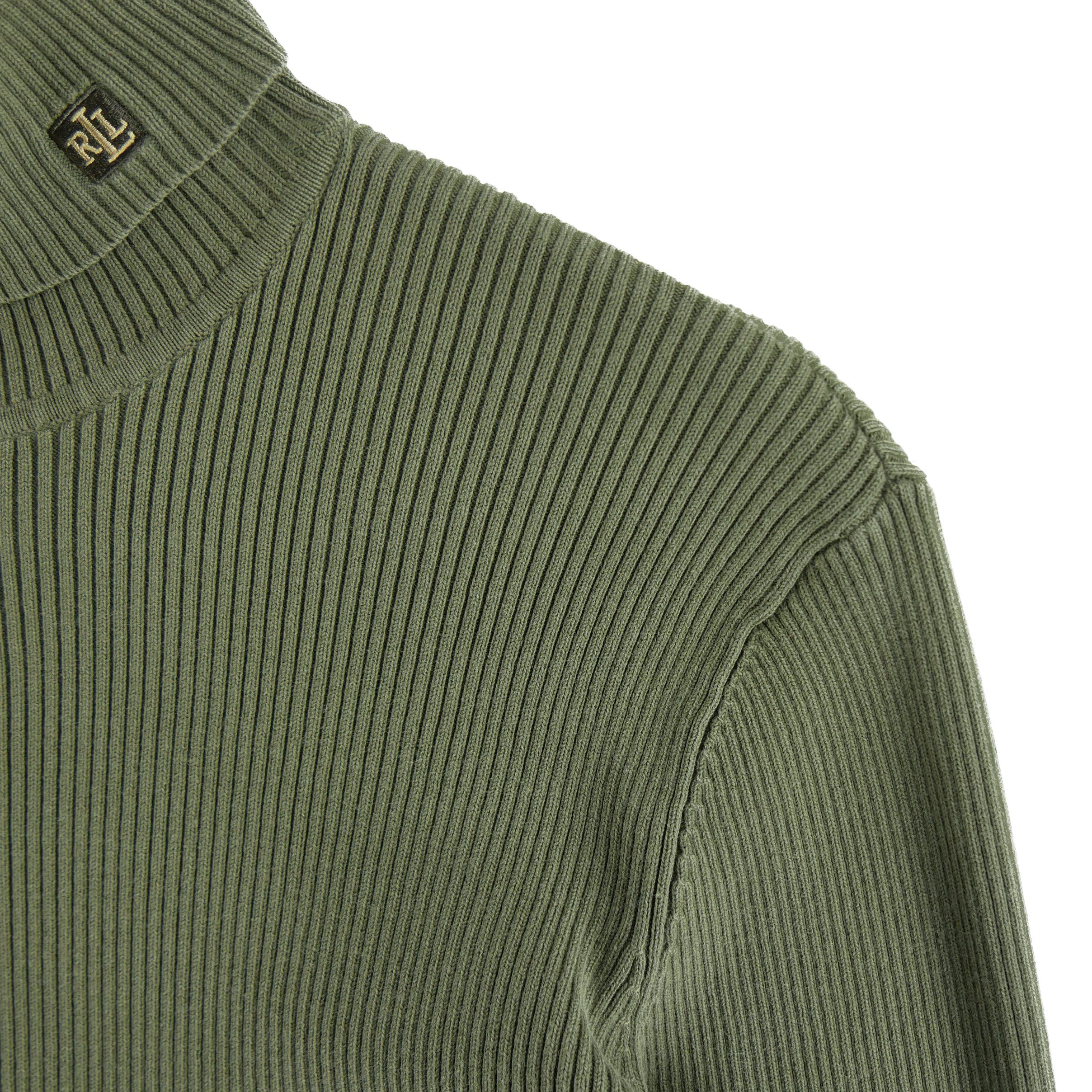 Pull Femme  col roulé Kaki 4