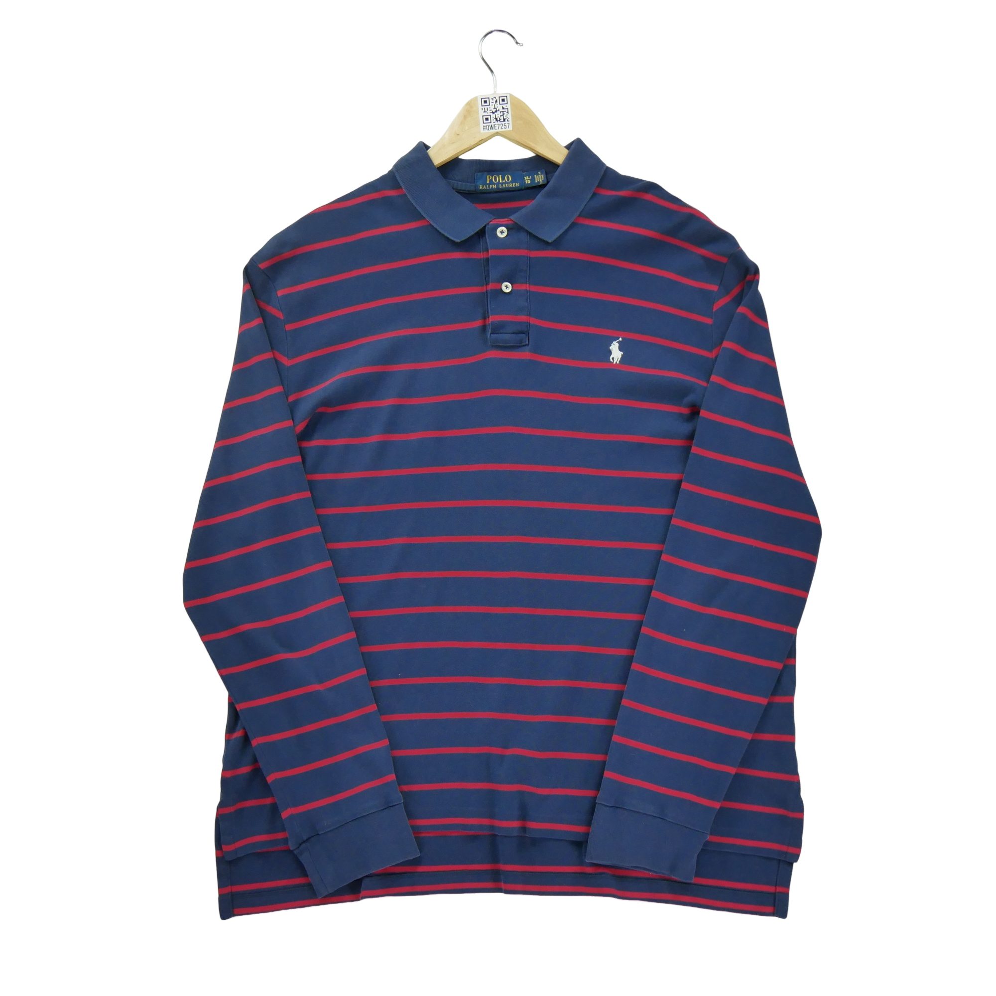 Polo manches longues Homme  Marine 2