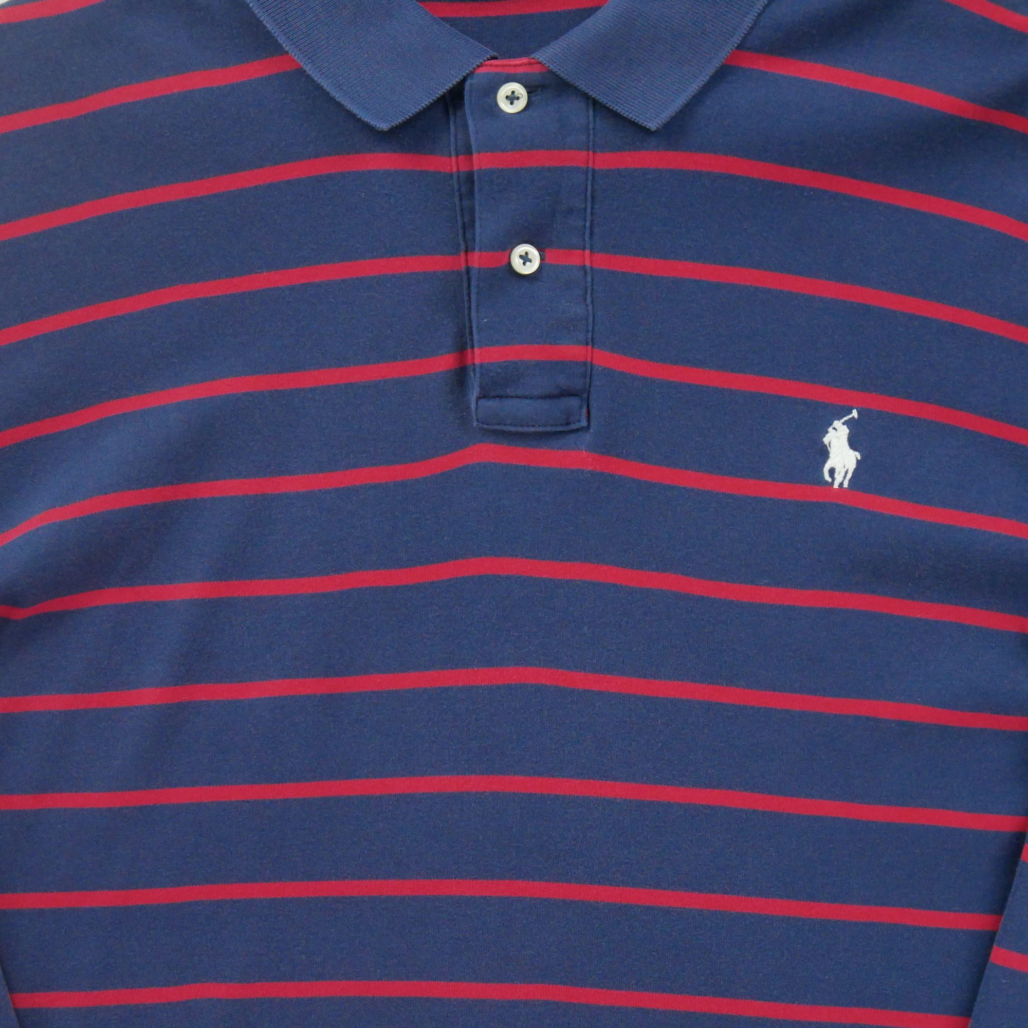 Polo manches longues Homme  Marine 4