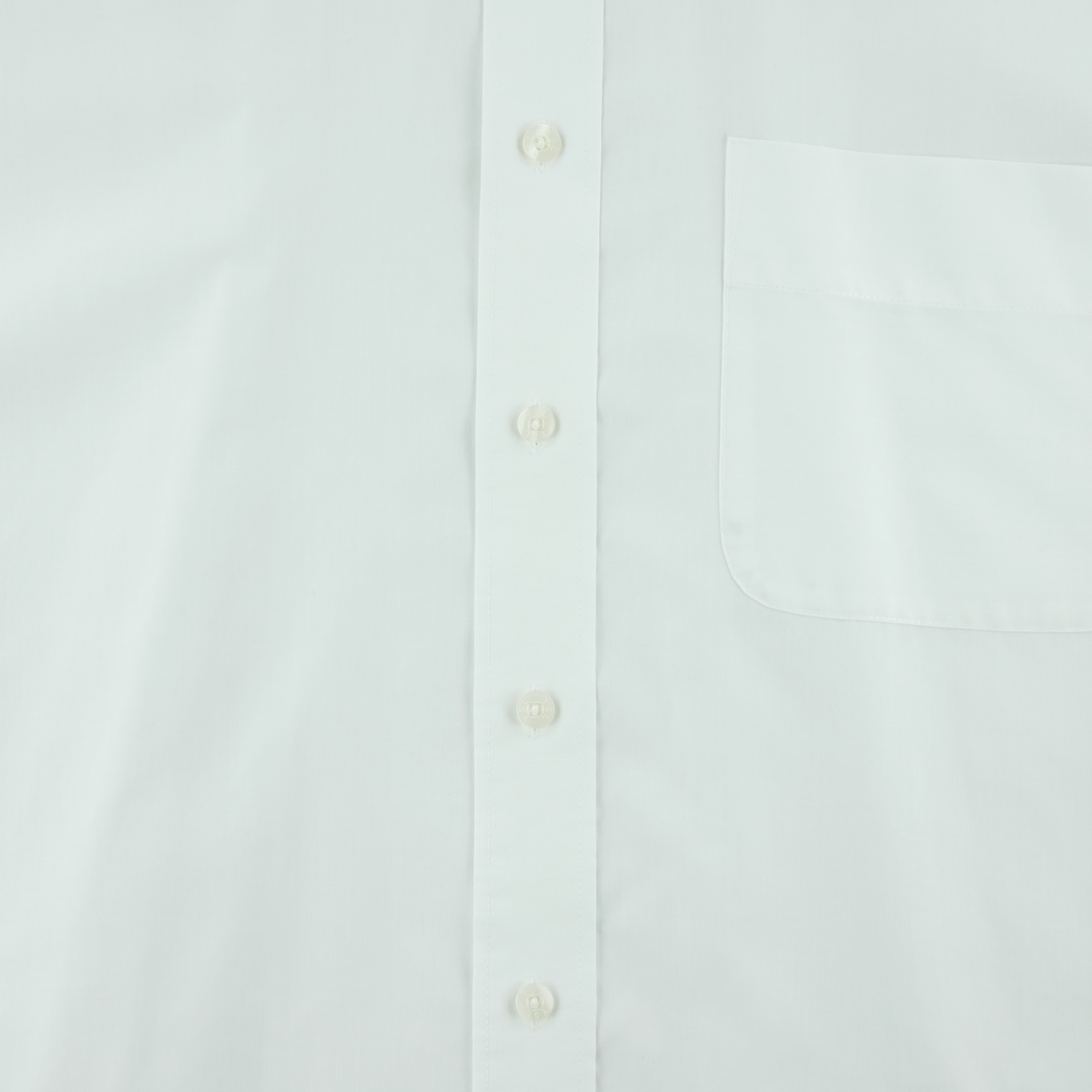 Chemise classiques Homme uni Blanc 4