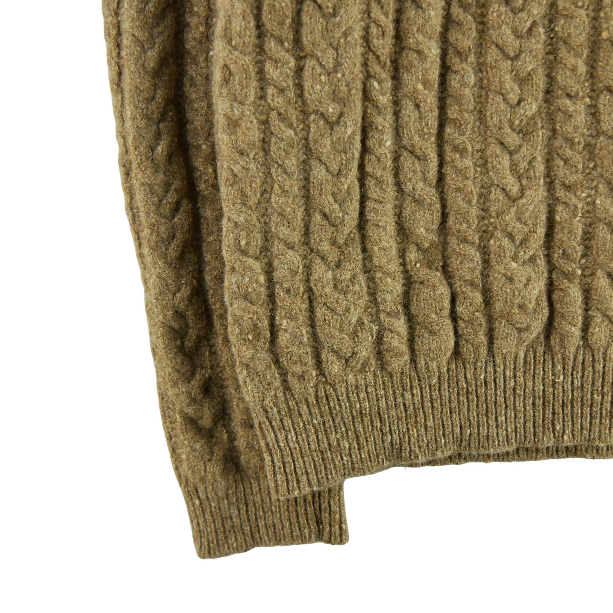 Pull Femme  en laine col roulé Beige 3