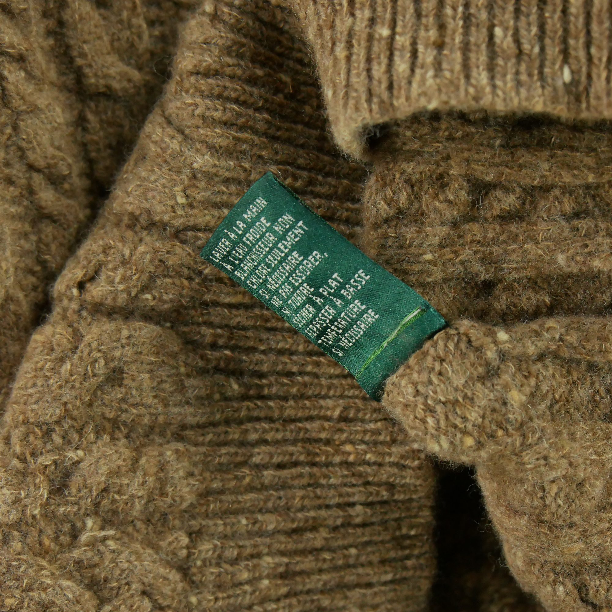 Pull Femme  en laine col roulé Beige 6