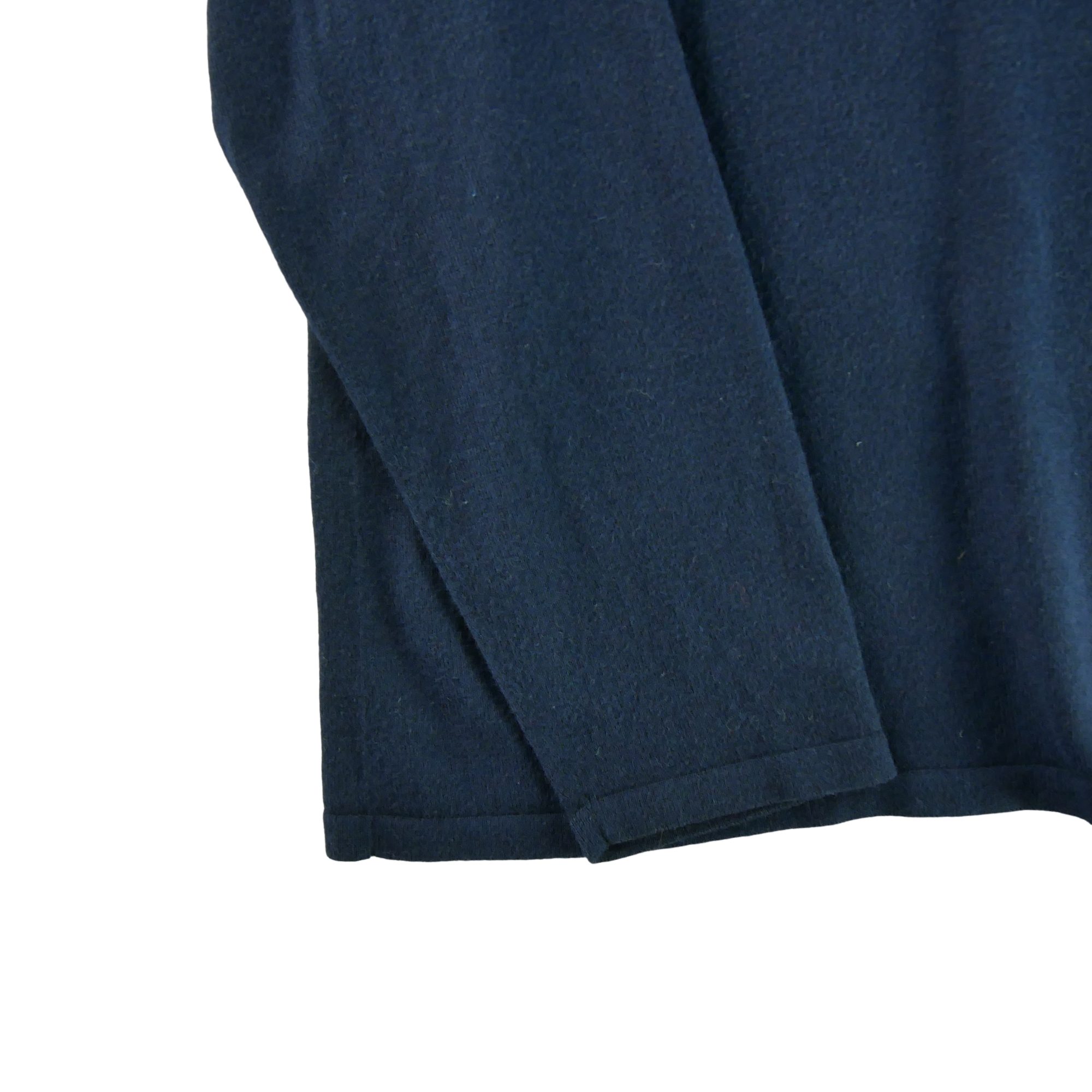 Pull Femme  en laine col roulé Marine 4