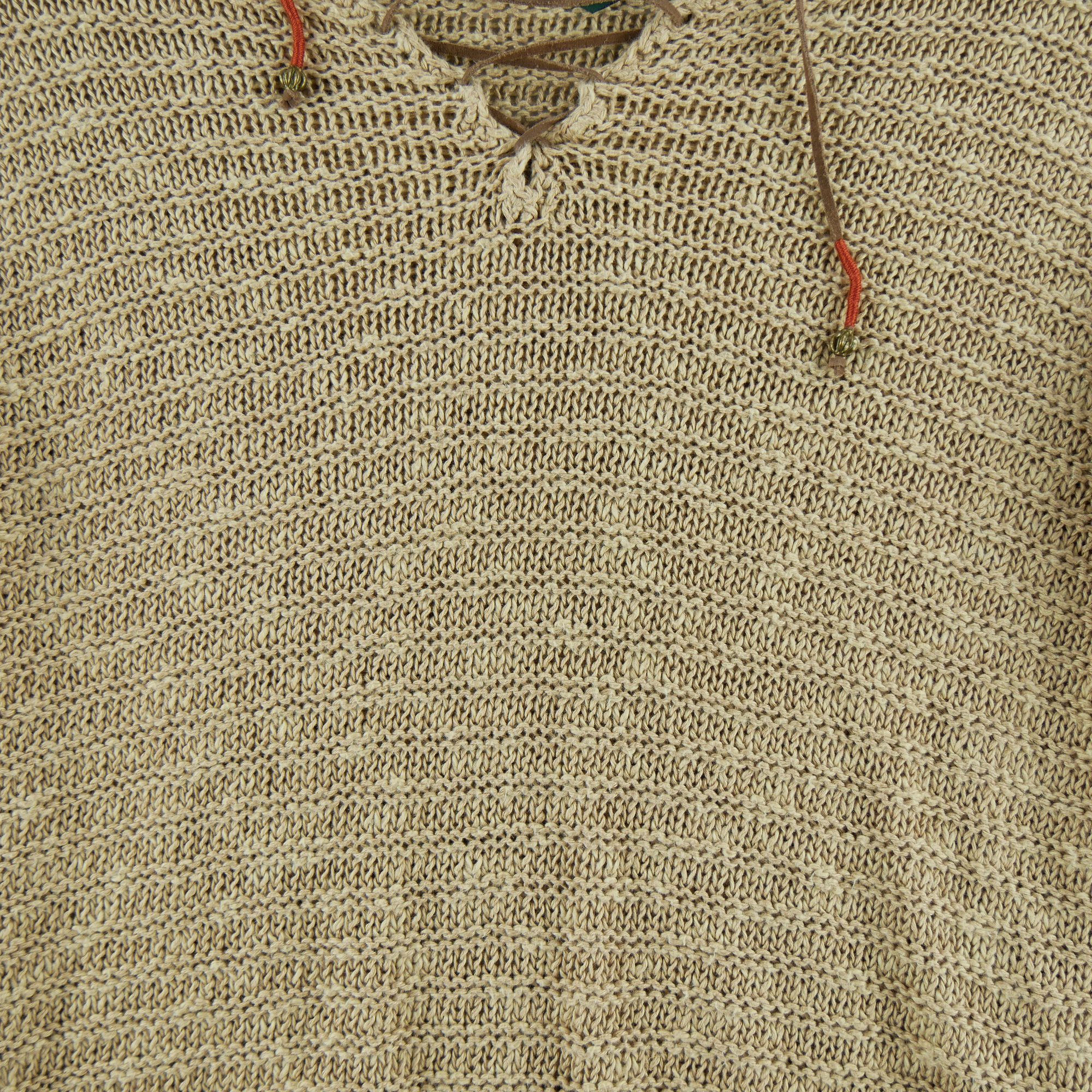Pull Femme  en lin Beige 3