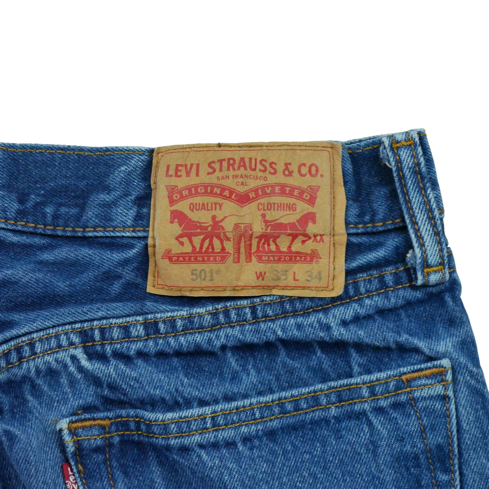 Jean Homme Levis 501 Bleu 7
