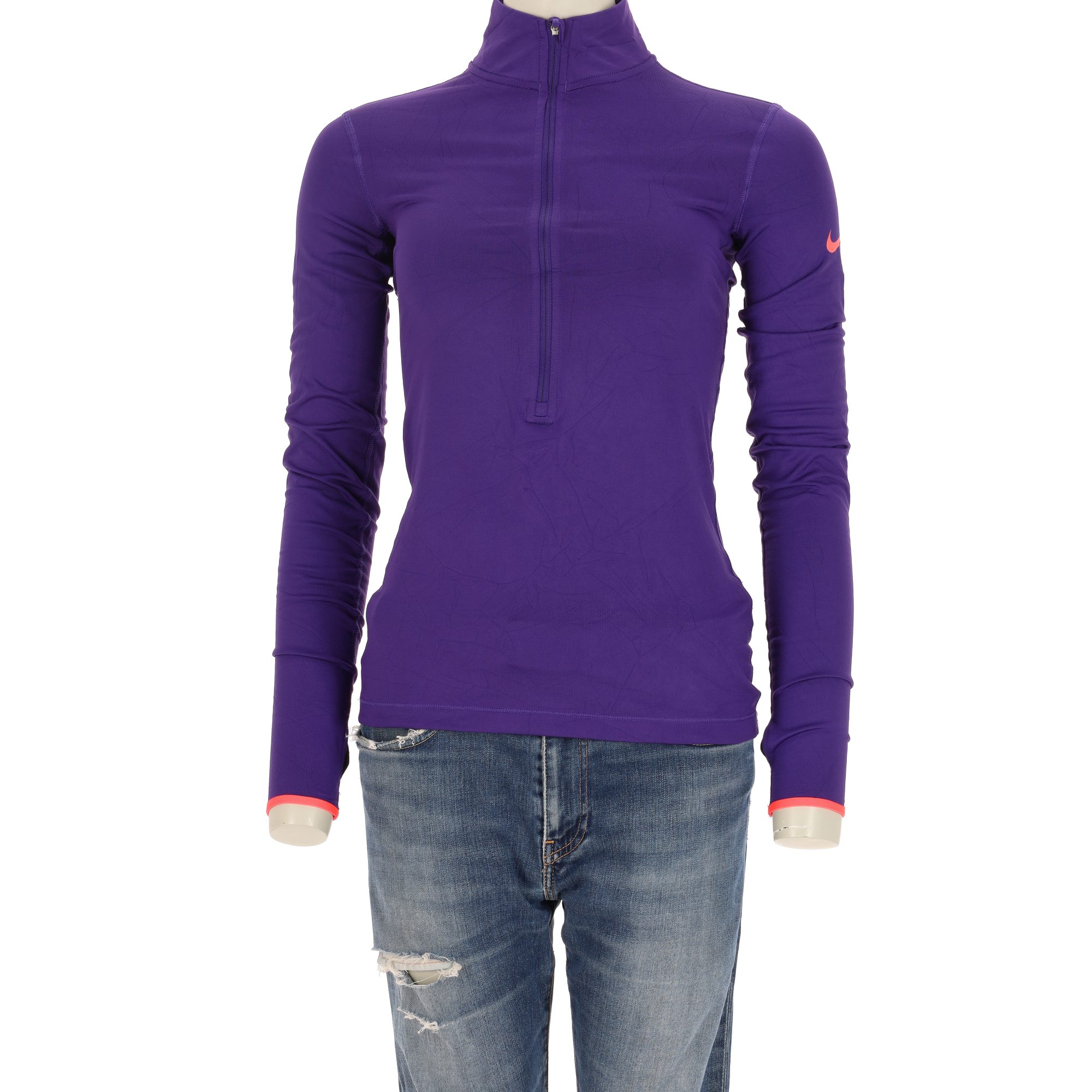 Sweat Femme  Dri-Fit Nike PRO Violet 1