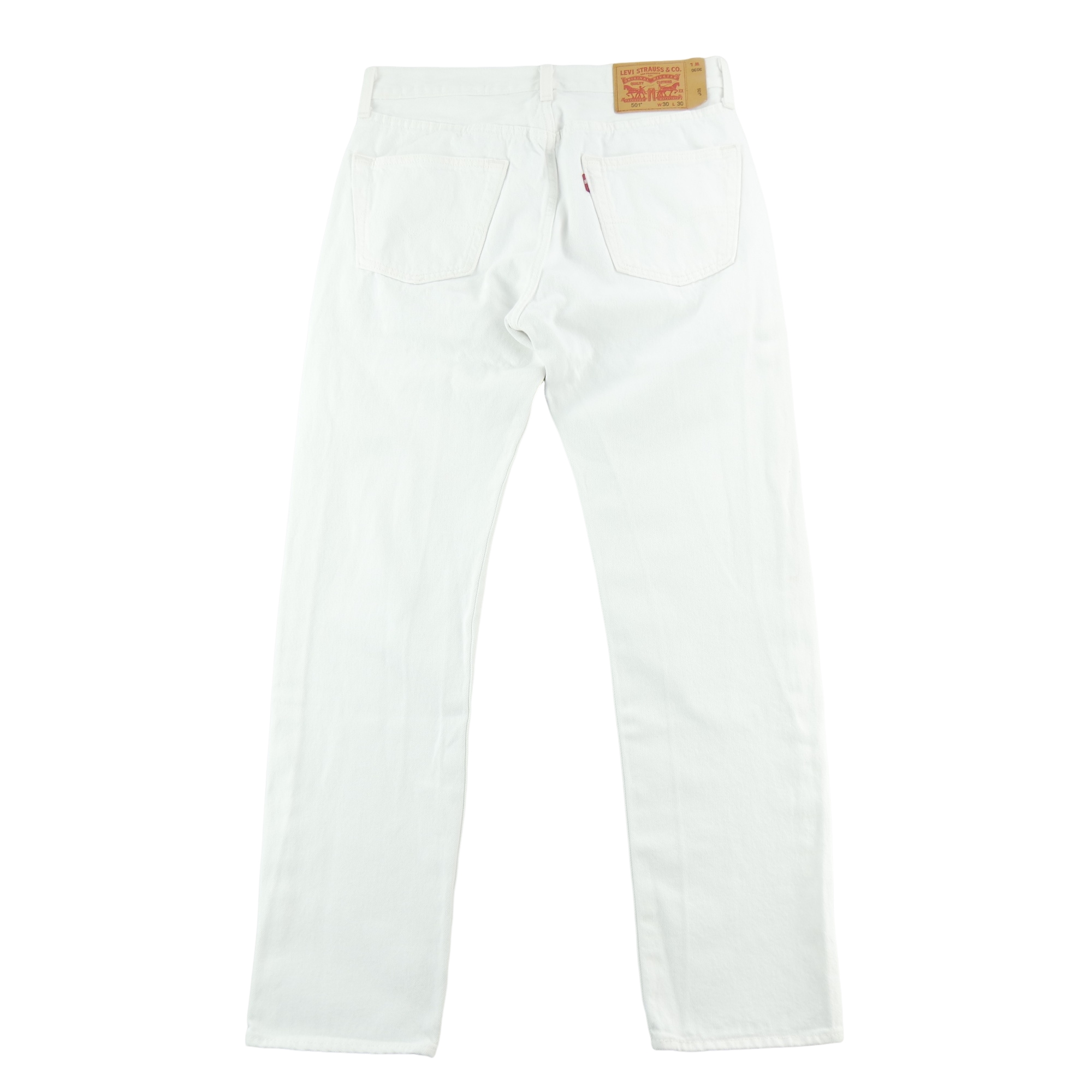 Jean Homme Levis 501 Blanc 2