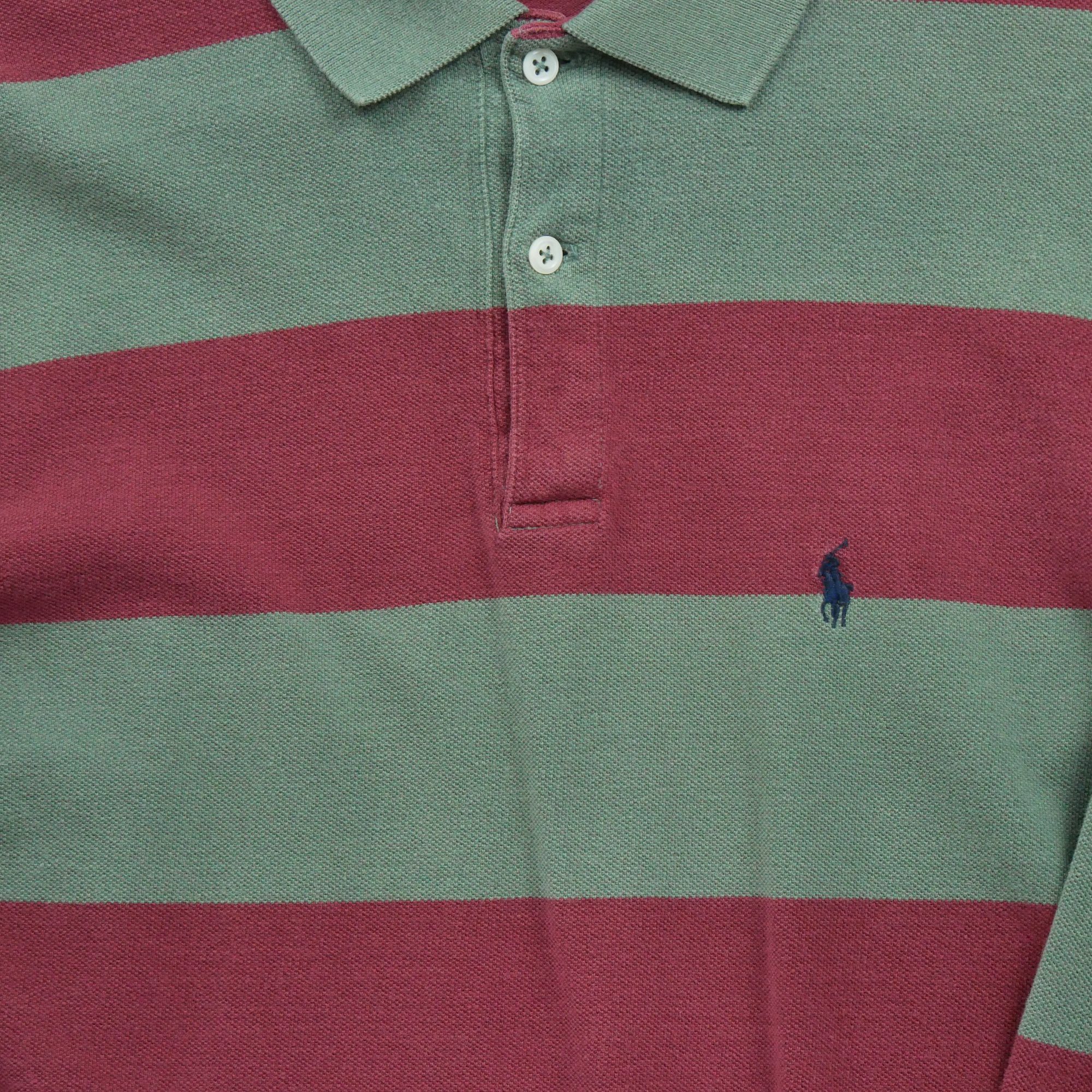 Polo manches longues Homme  Vert 3