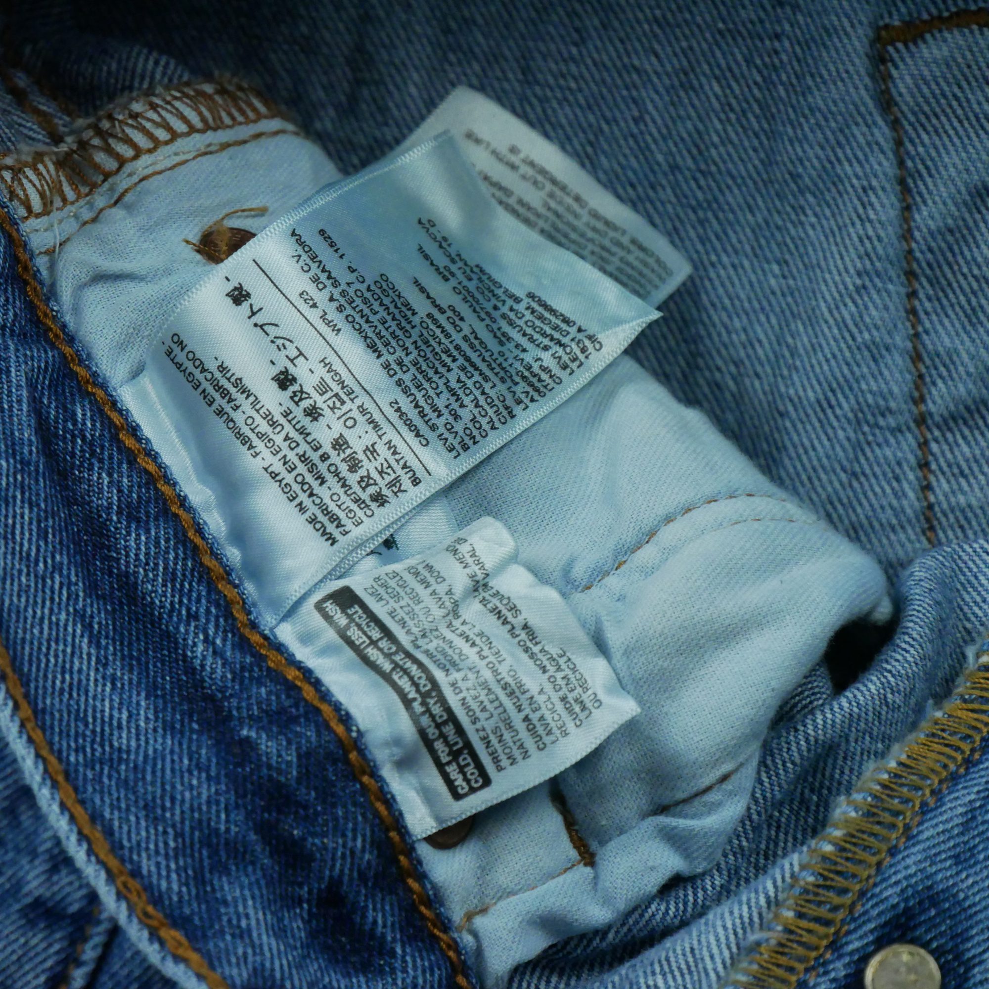Jean Homme Levis 501 Bleu clair 7