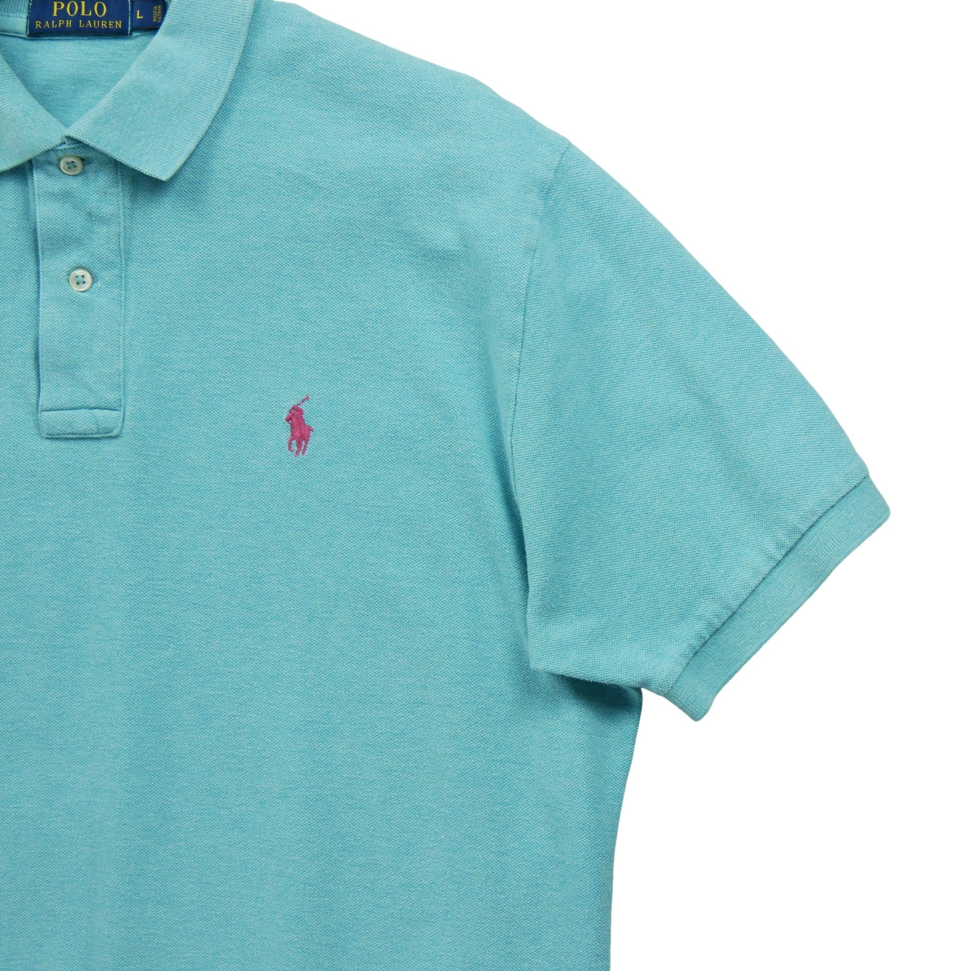 Polo manches courtes Homme  Turquoise 4