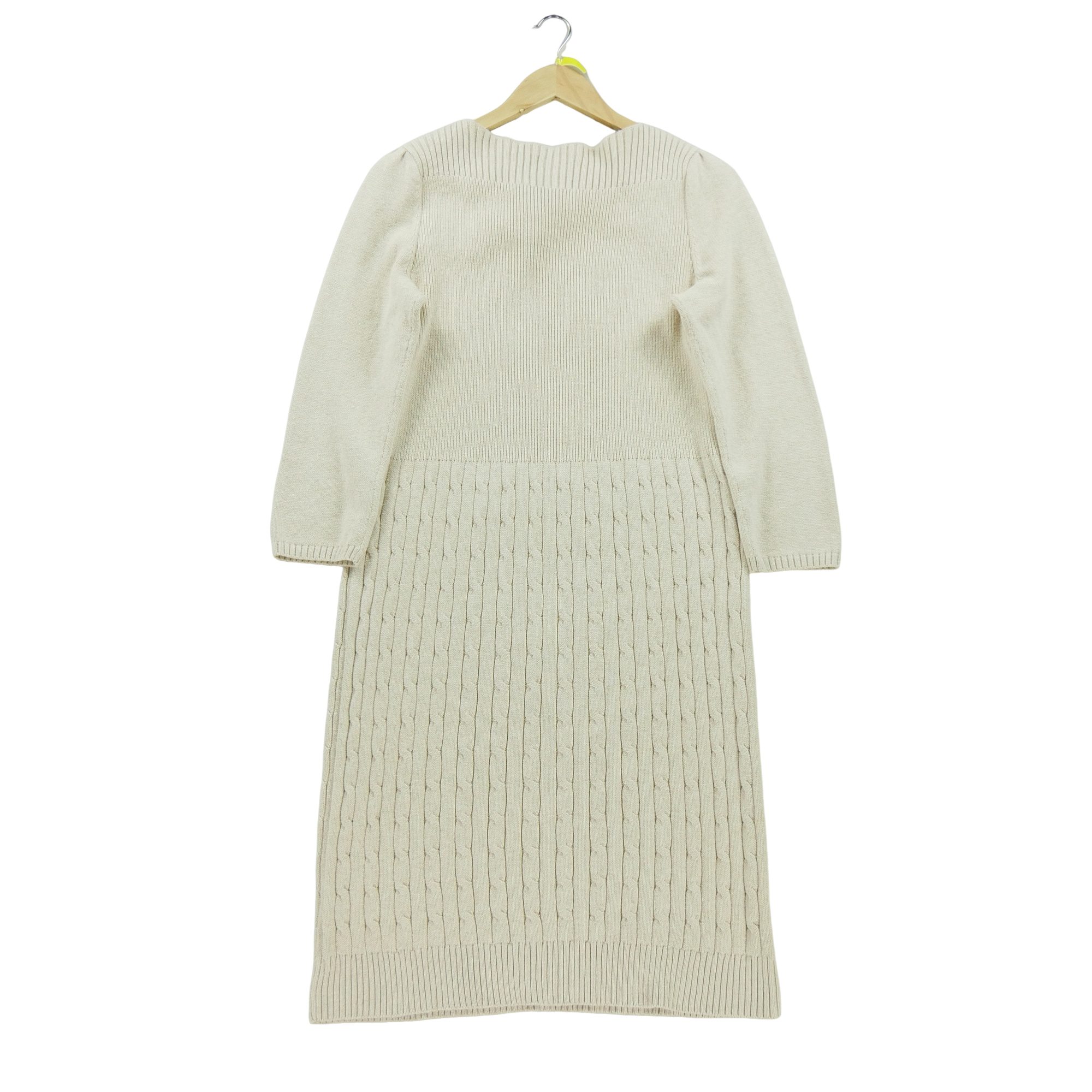 Robe Femme en maille torsadée Beige 2