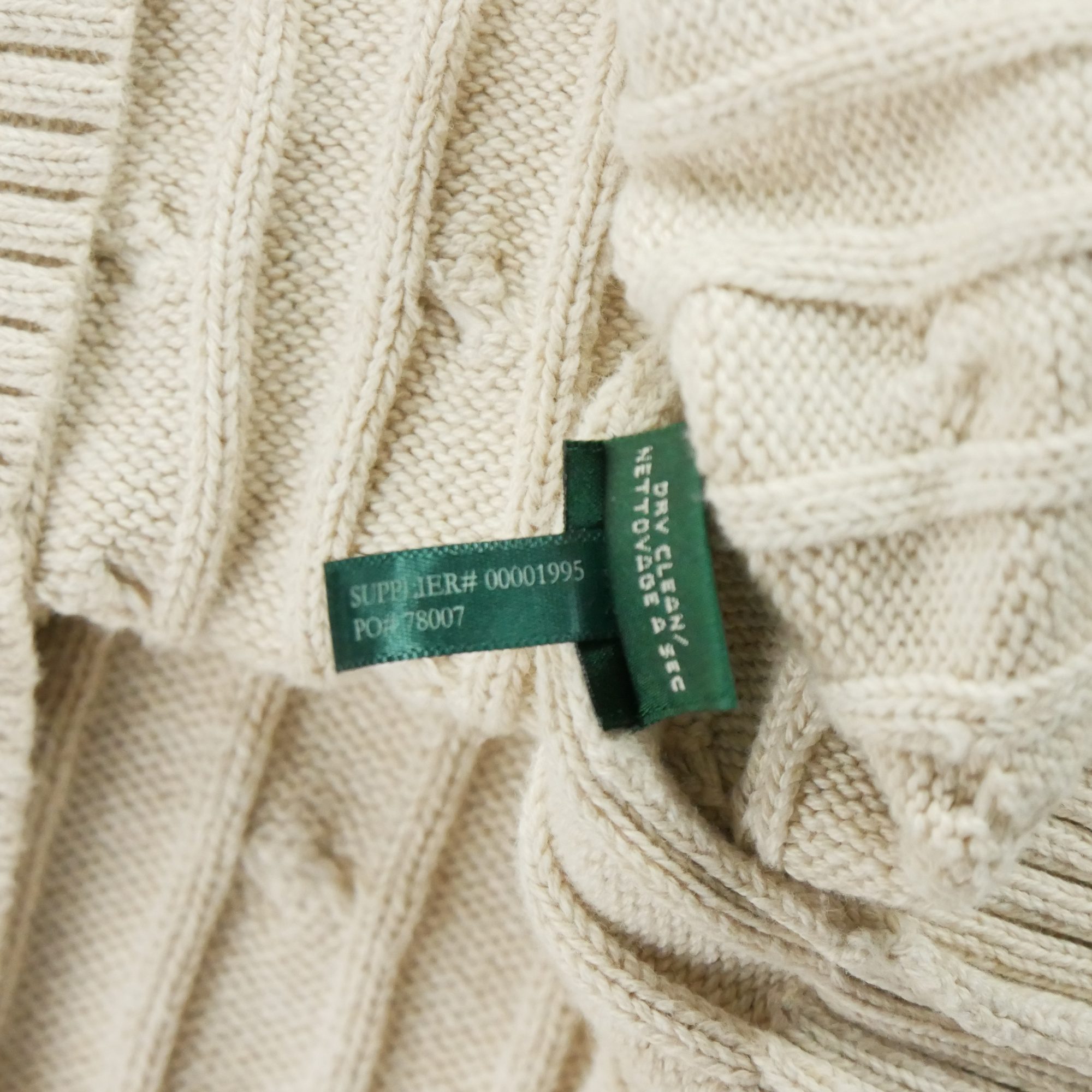 Robe Femme en maille torsadée Beige 6