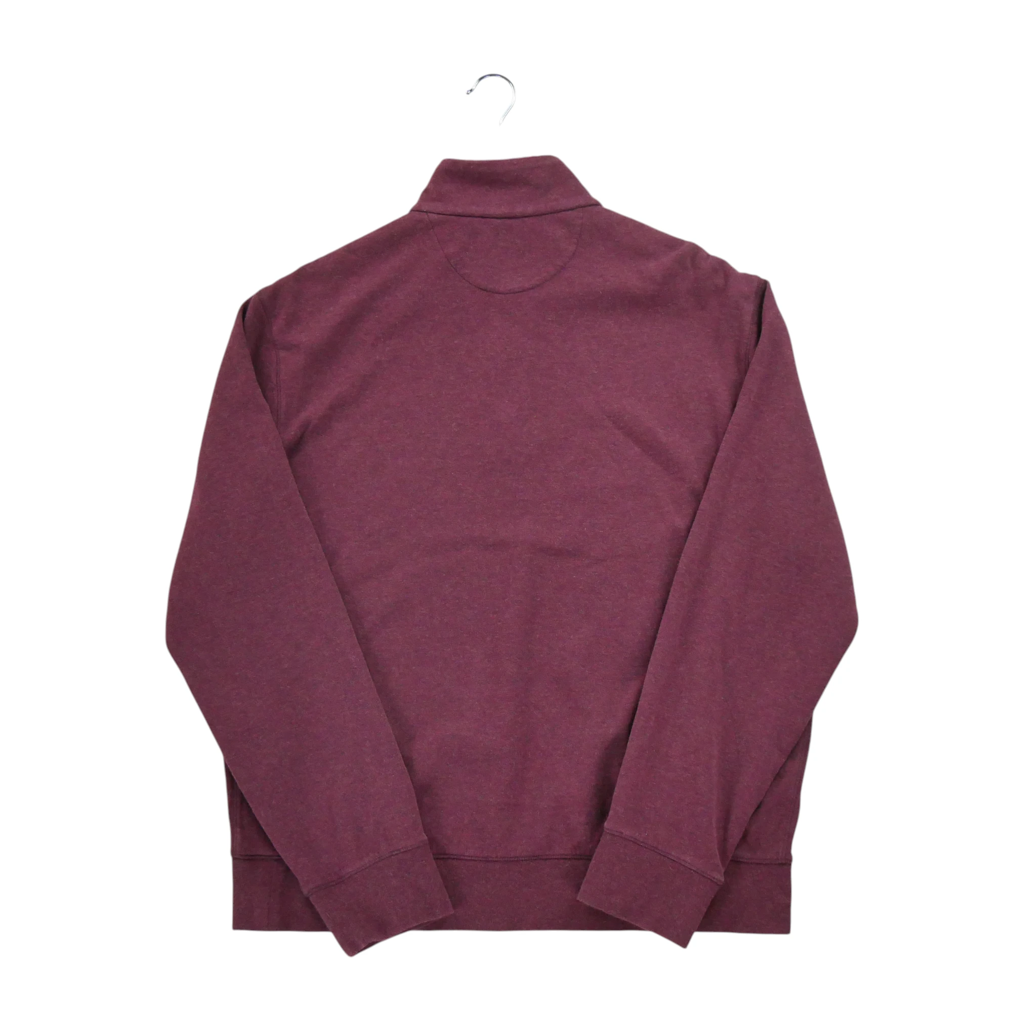 Pull Homme  demi-zippé Bordeaux 2
