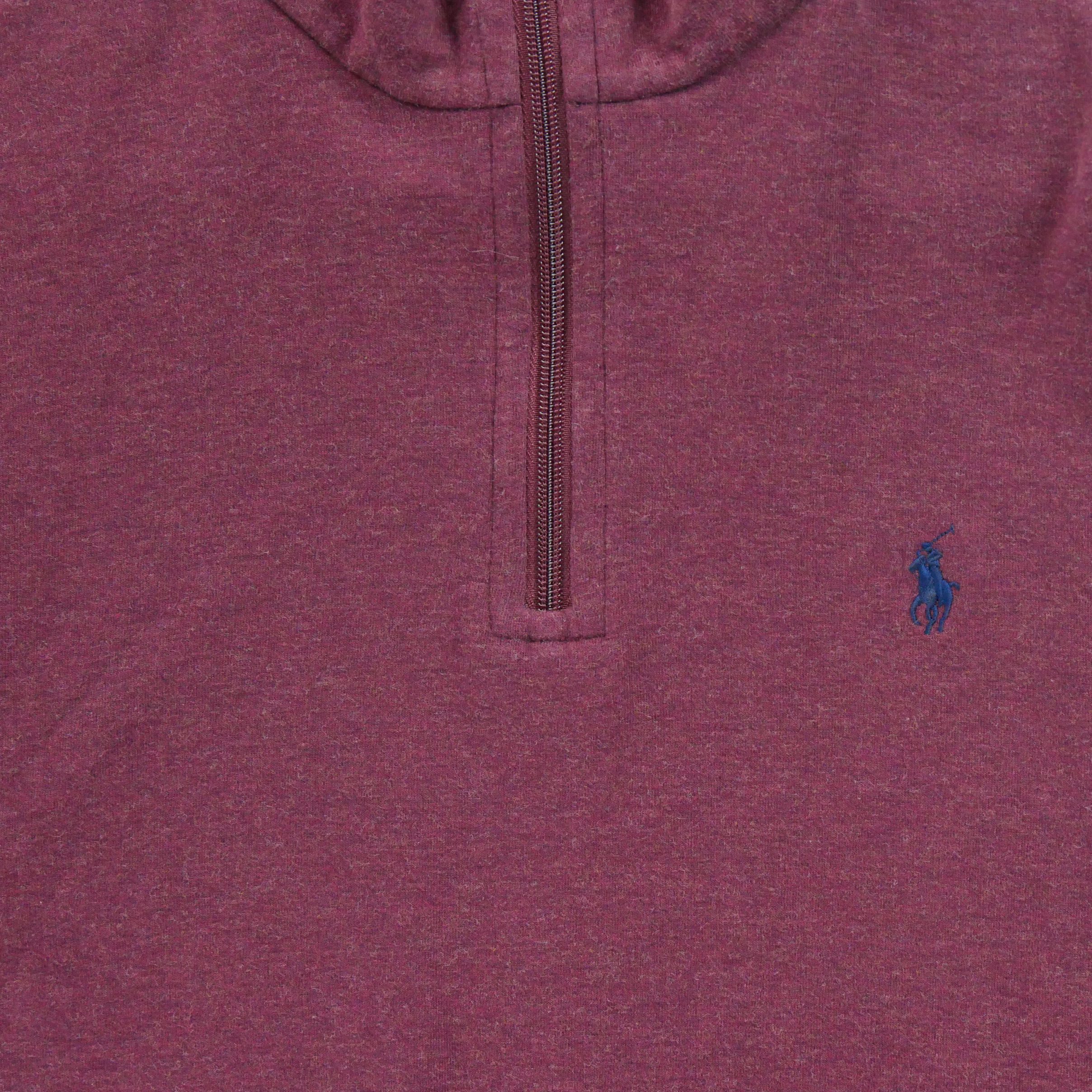 Pull Homme  demi-zippé Bordeaux 3