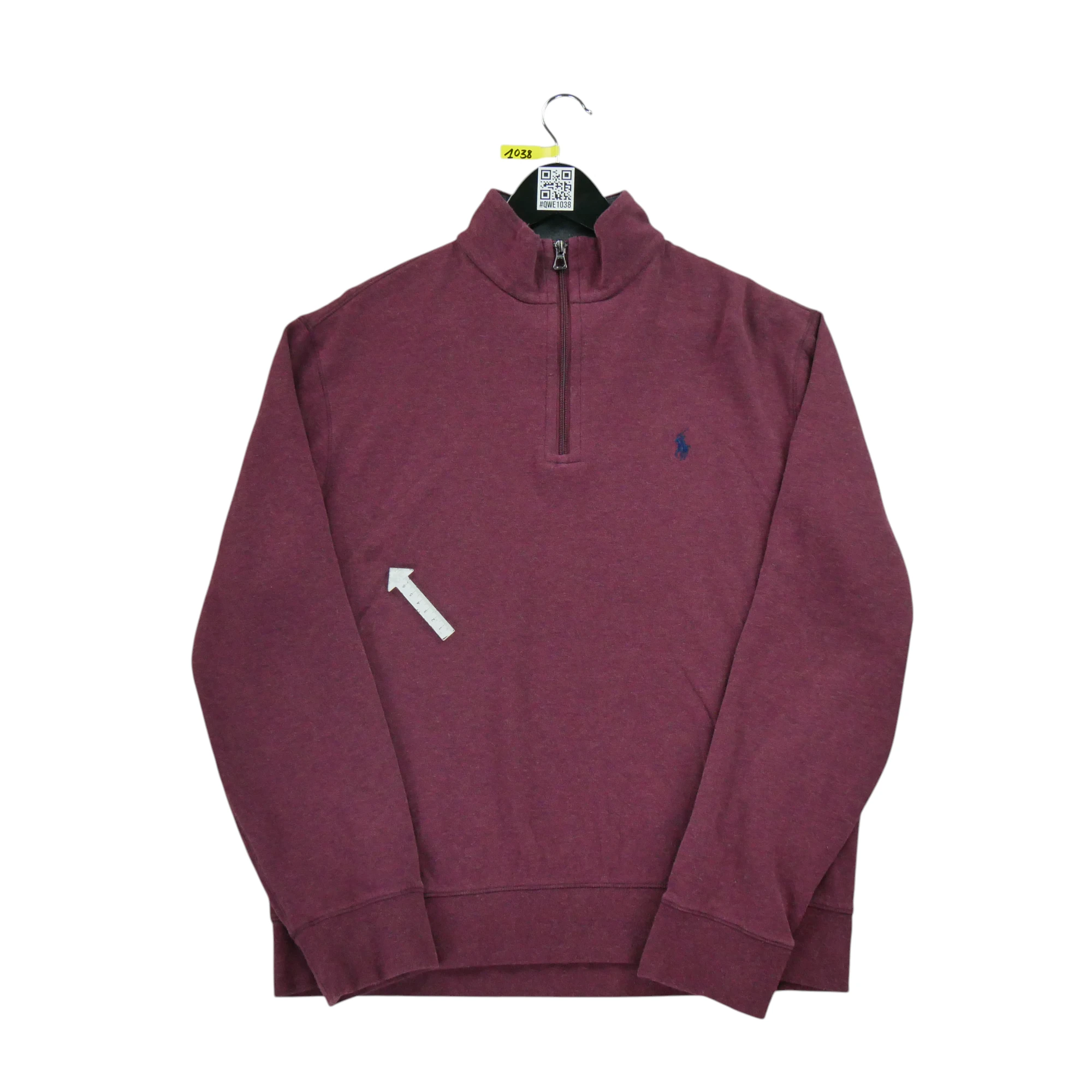 Pull Homme  demi-zippé Bordeaux 5