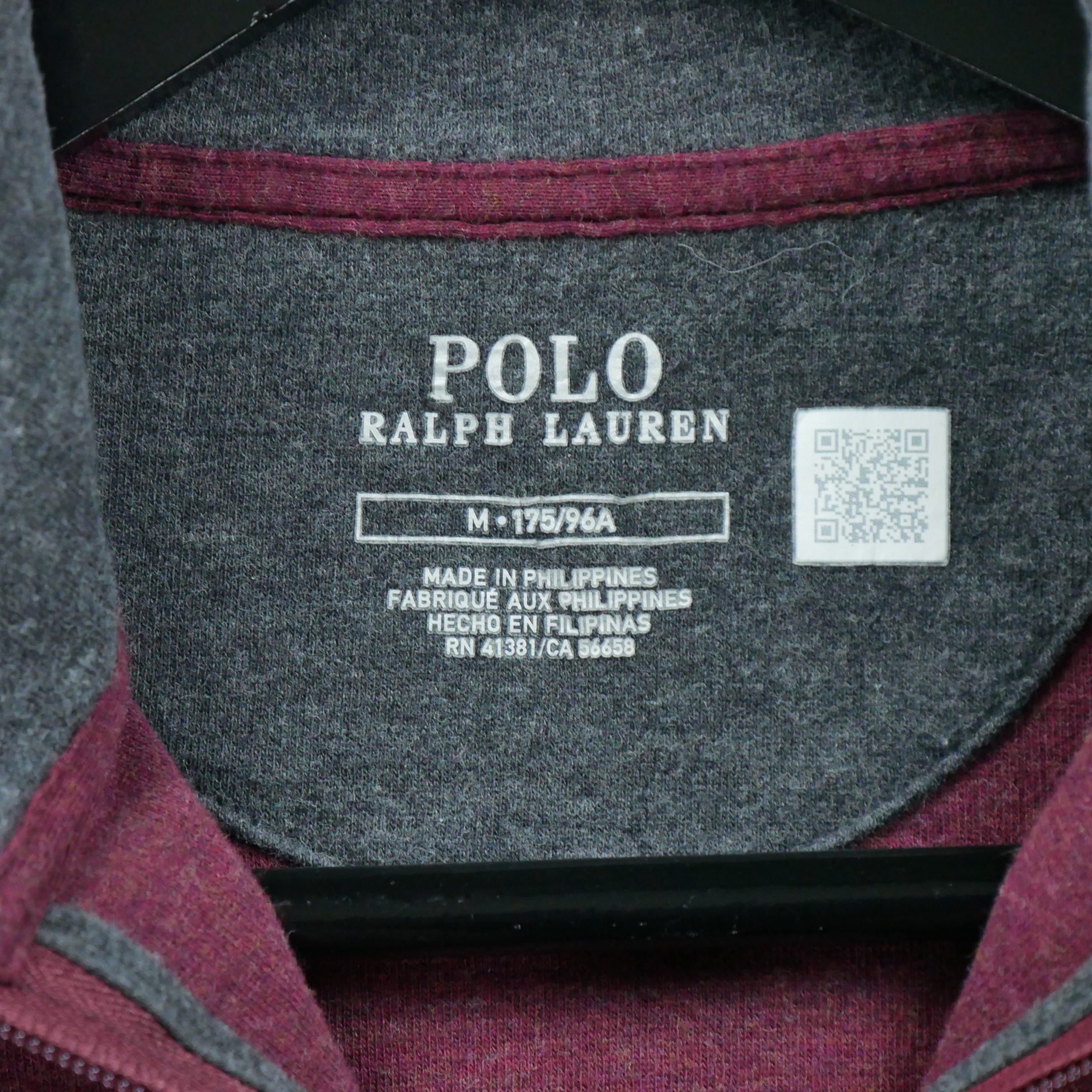 Pull Homme  demi-zippé Bordeaux 7