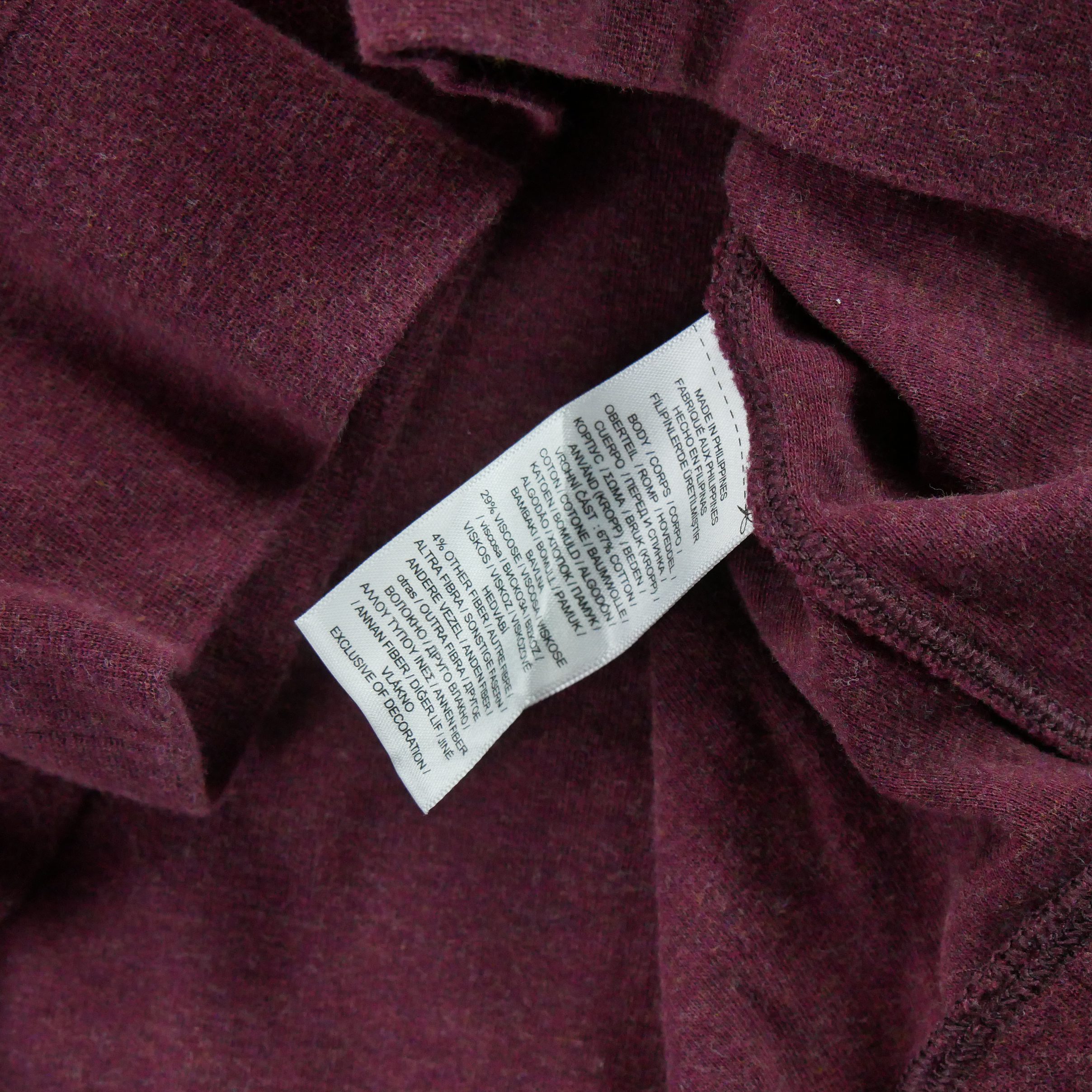 Pull Homme  demi-zippé Bordeaux 8