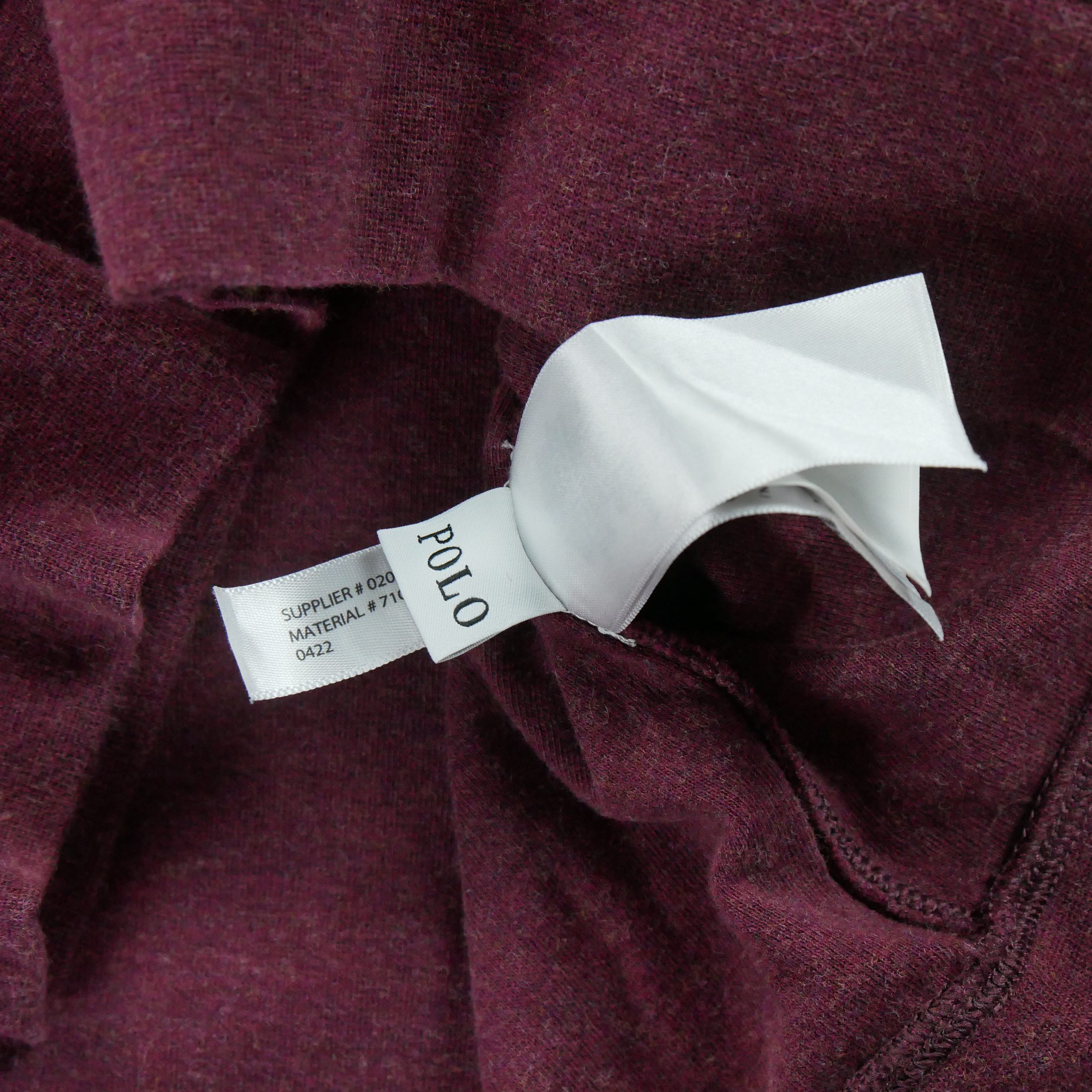 Pull Homme  demi-zippé Bordeaux 9