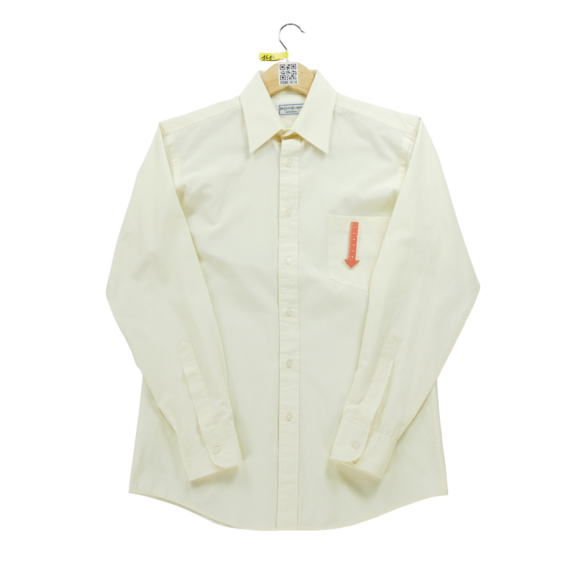 Chemise classiques Homme uni Jaune 6