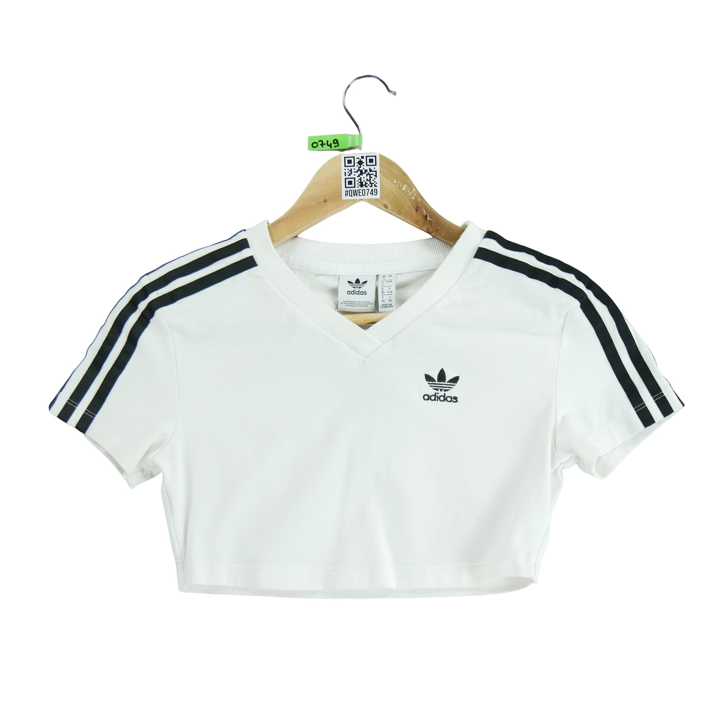 T-shirt Femme  Crop top Blanc 1