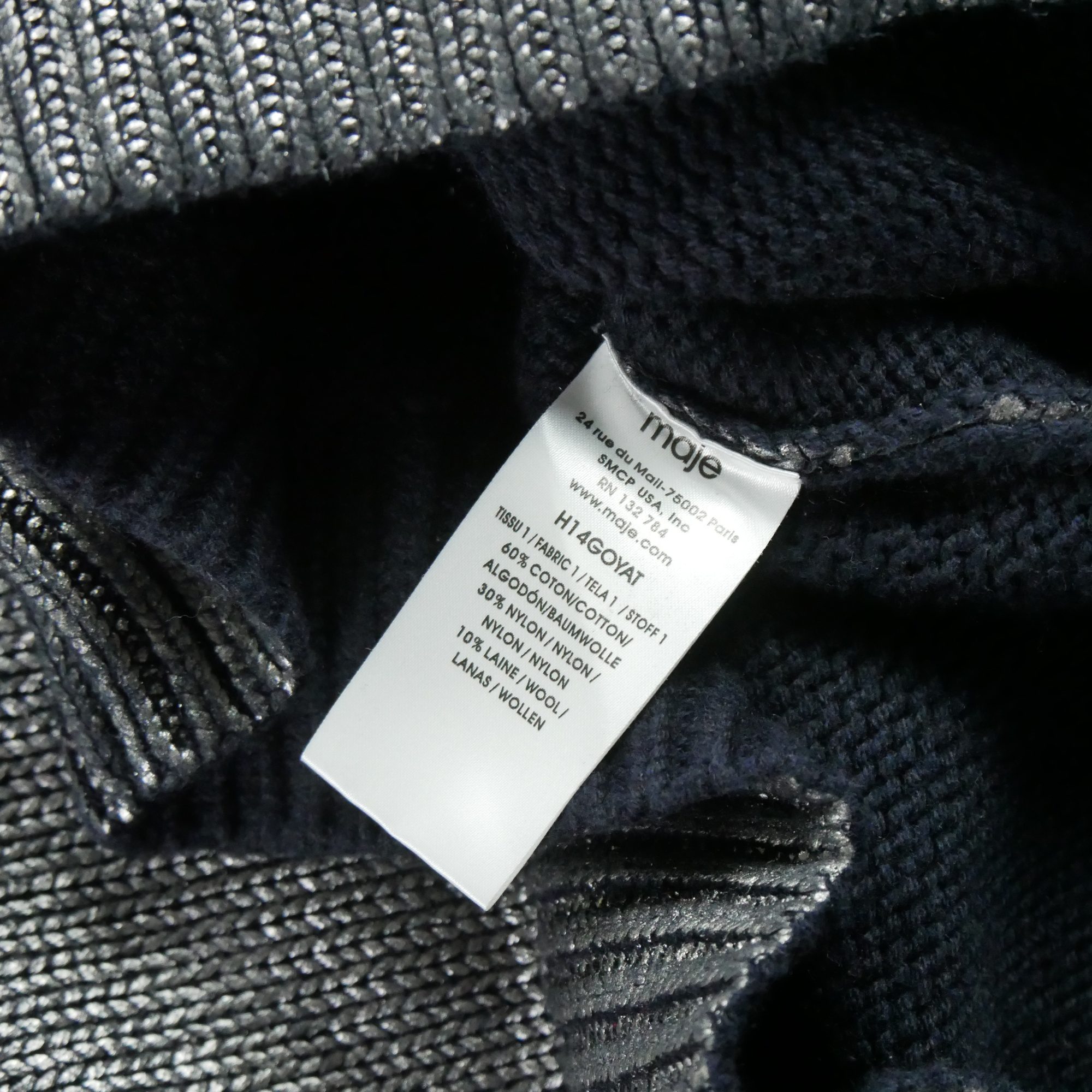Pull Femme  effet métal Gris 5