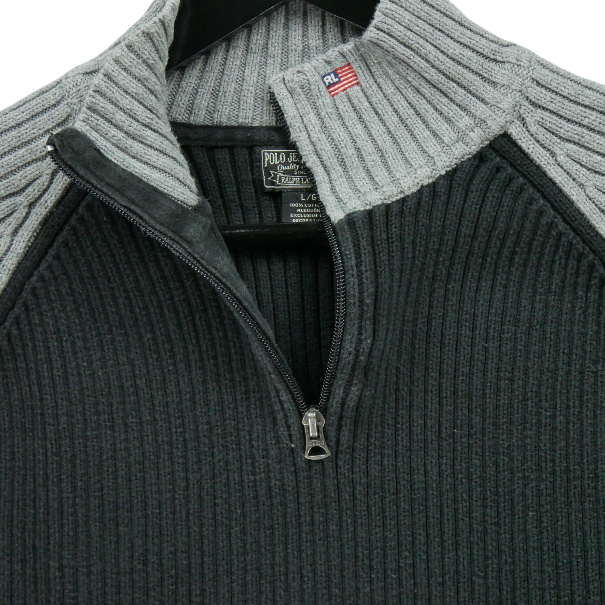 Pull Homme  Flag zippé Noir 4