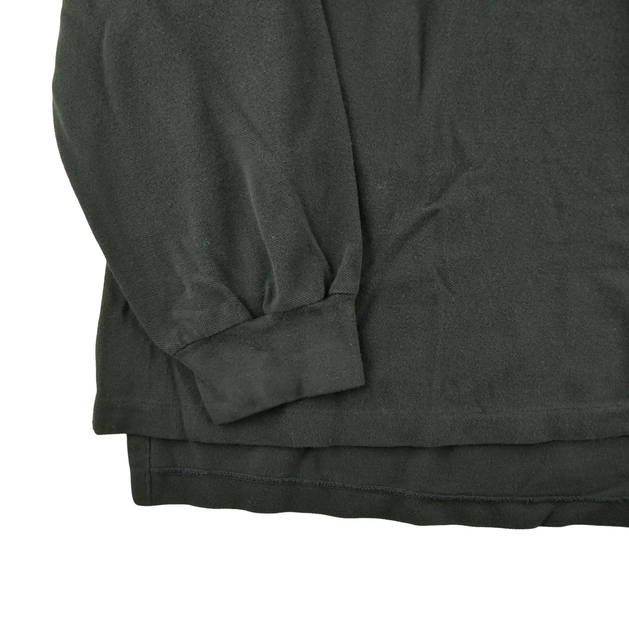 Polo manches longues Homme  Noir 4