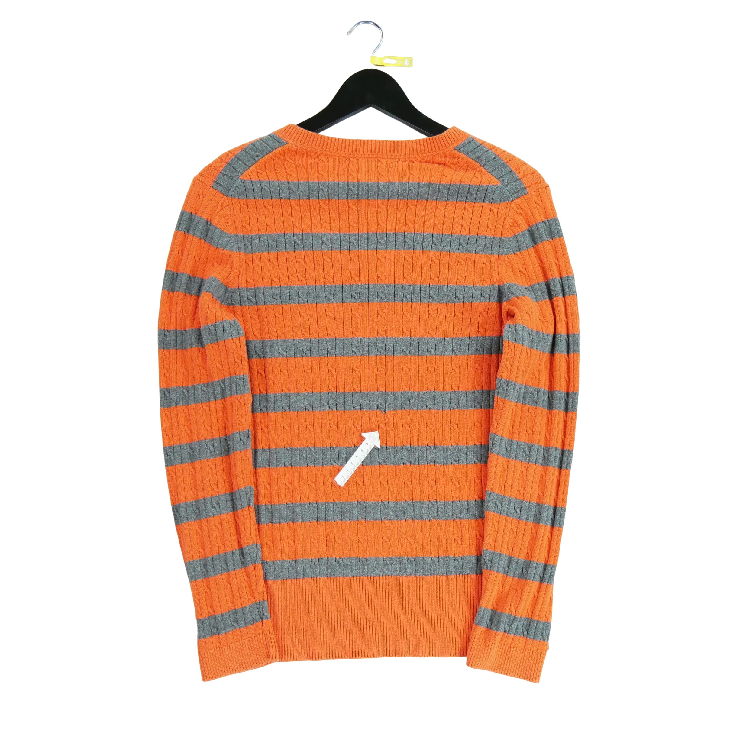 Pull Femme  en maille torsadée Orange 5