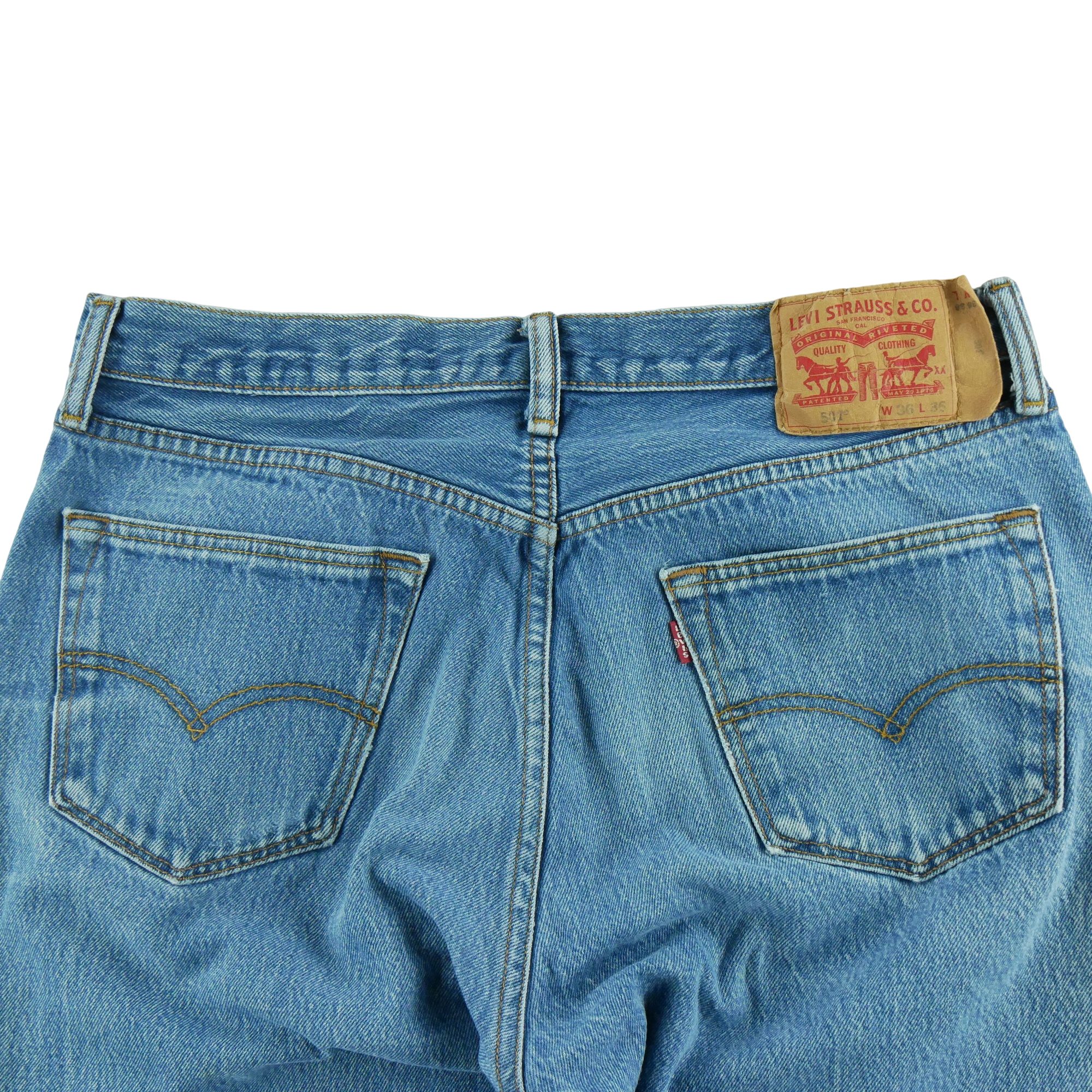Jean Homme Levis 501 Bleu clair 4