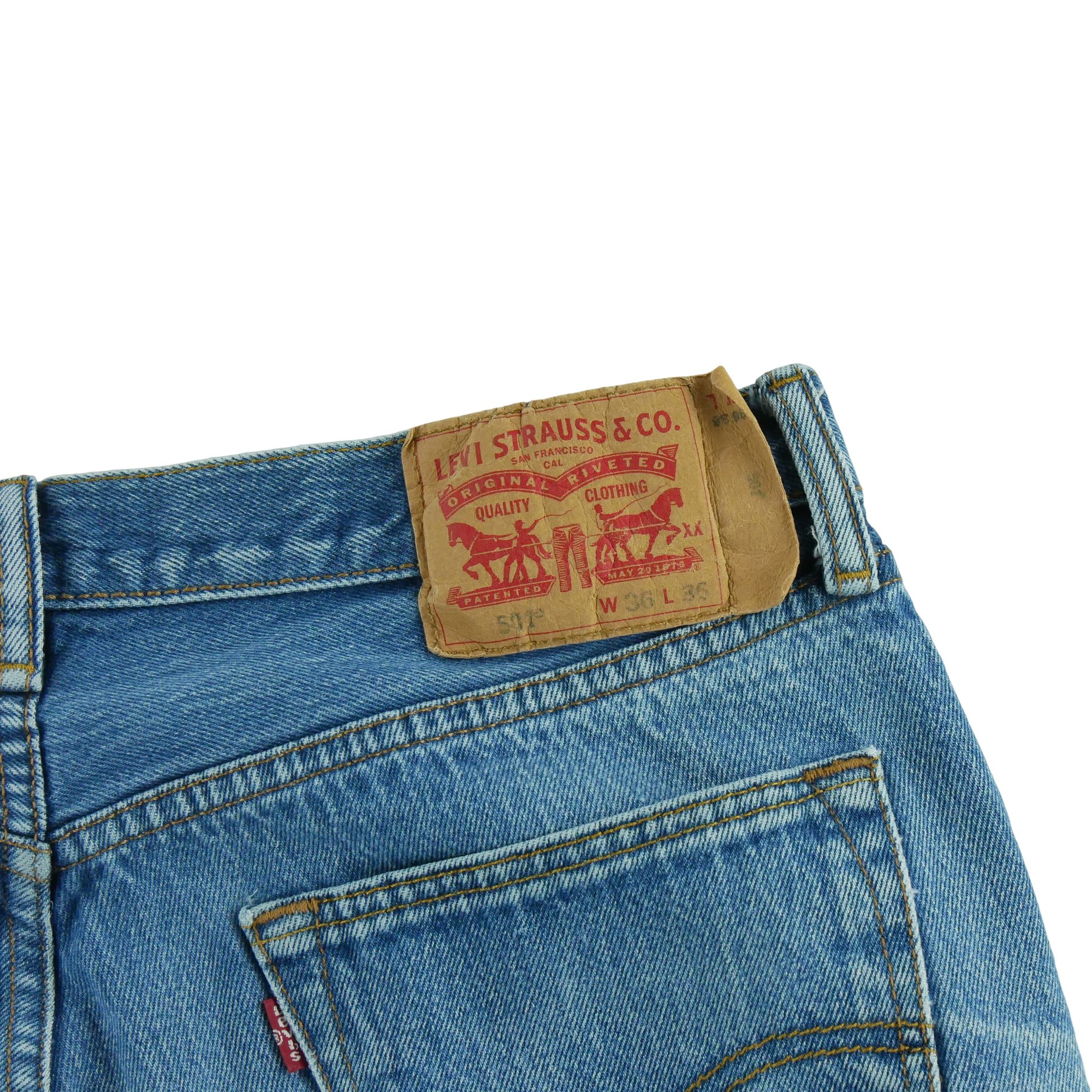 Jean Homme Levis 501 Bleu clair 5