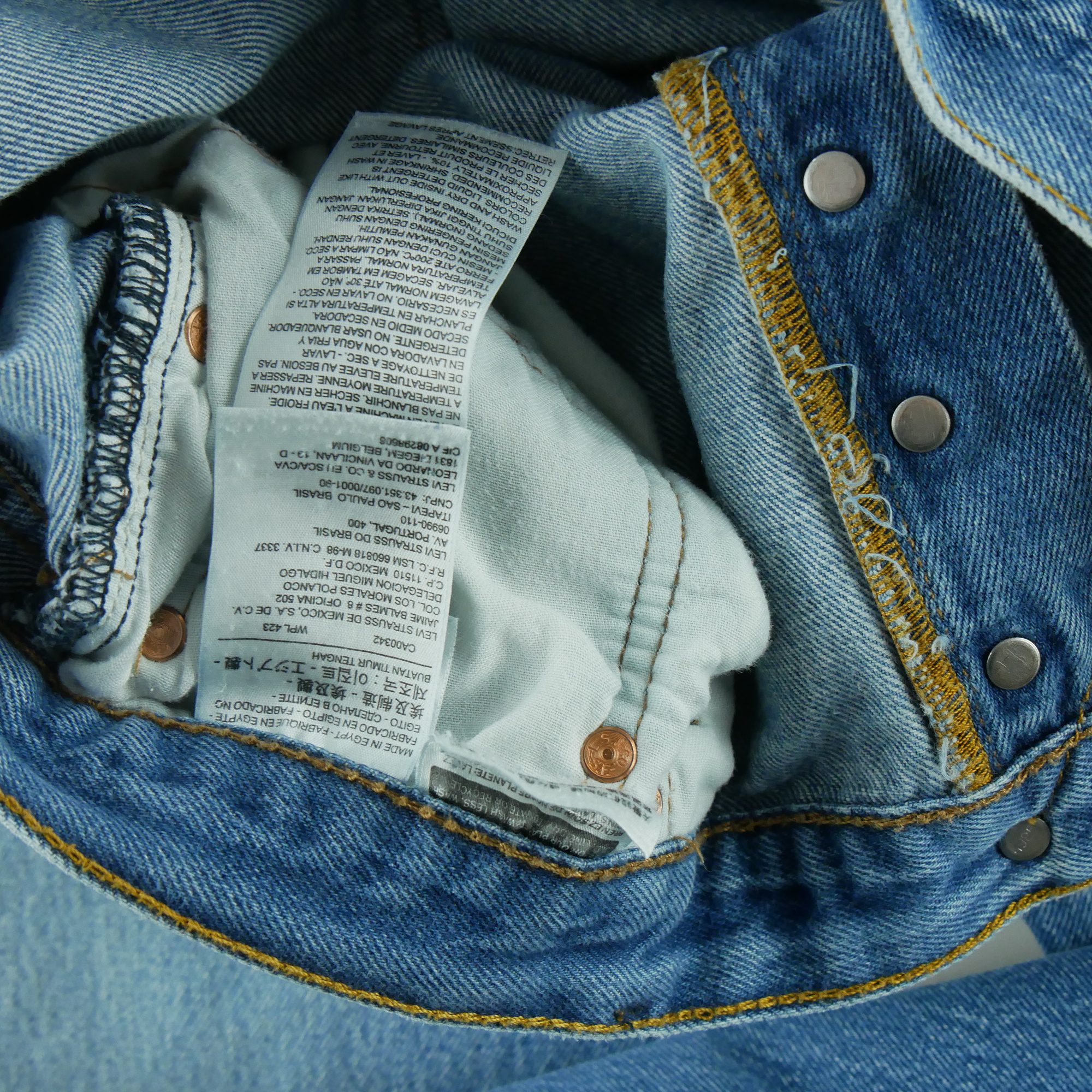 Jean Homme Levis 501 Bleu clair 9
