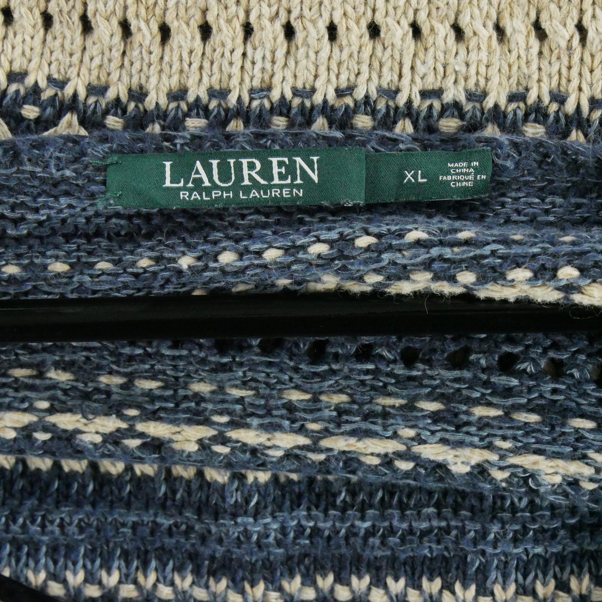 Pull Femme  en lin Bleu 5