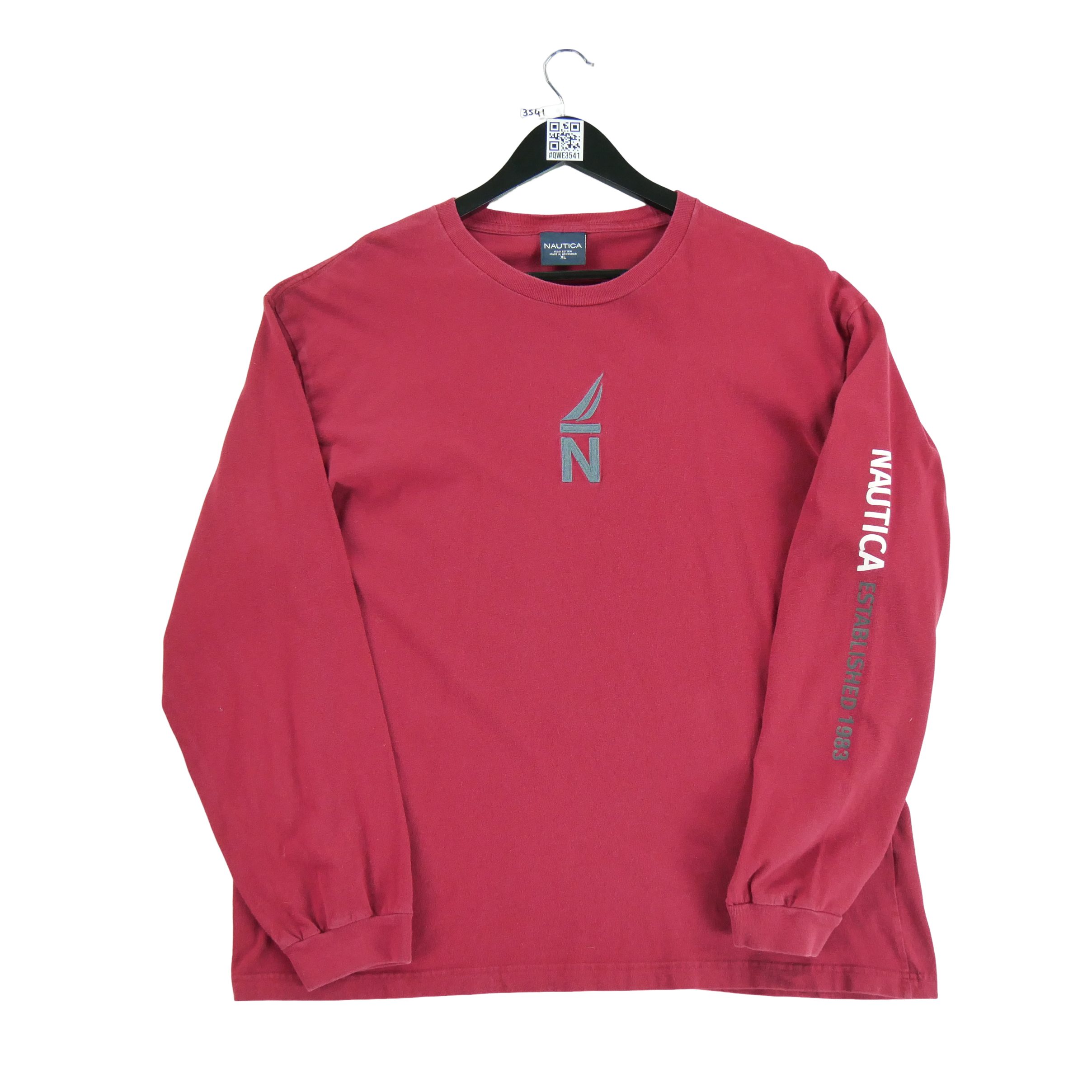 T-shirt manches longues Homme  Rouge 1
