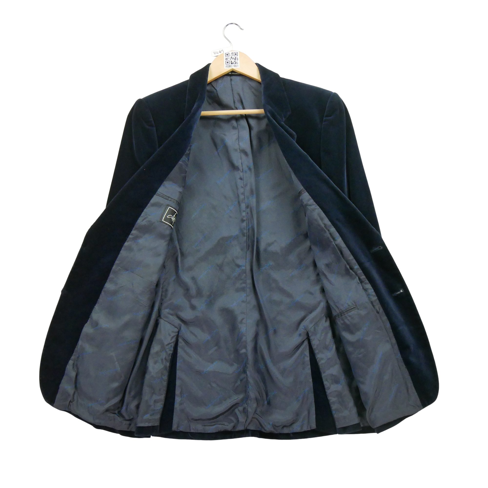 Veste Homme en velours Marine 3