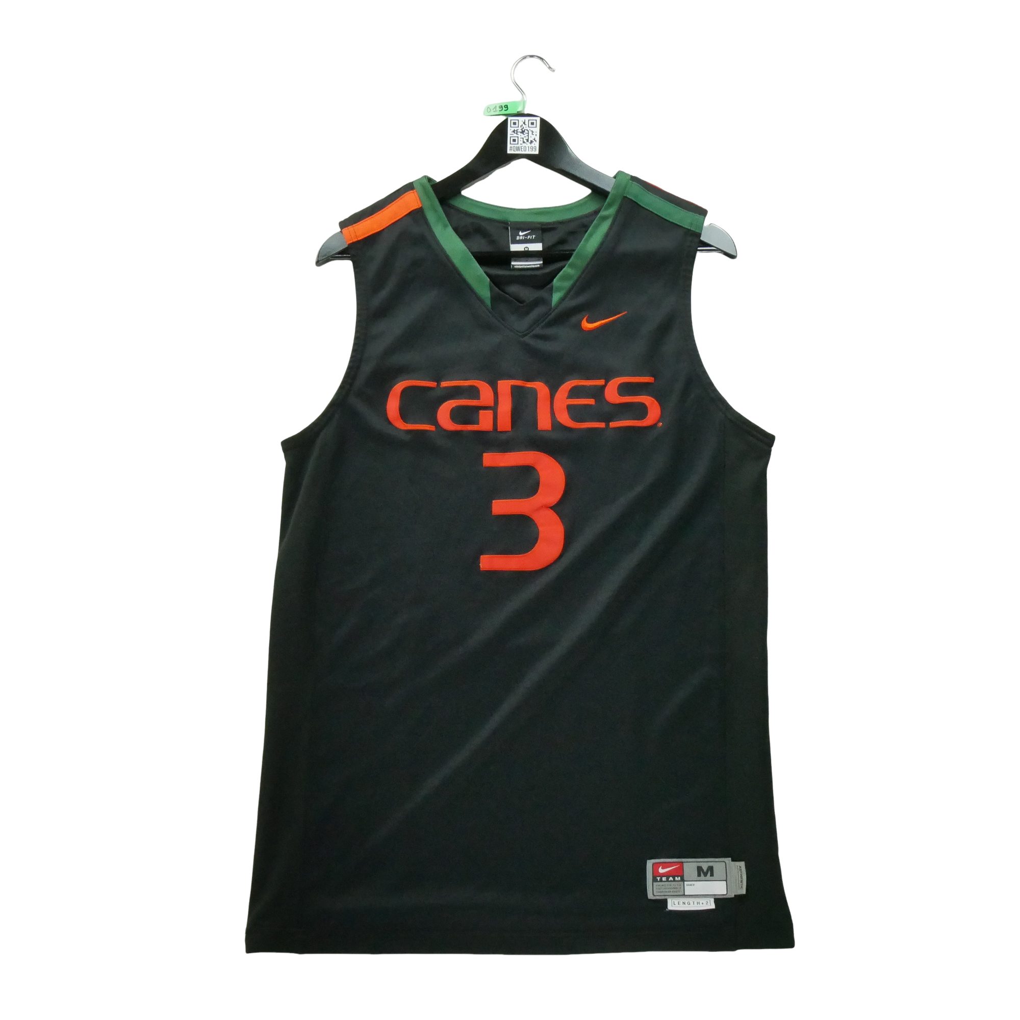 Maillot Homme NCAA Miami Noir - Très bon état