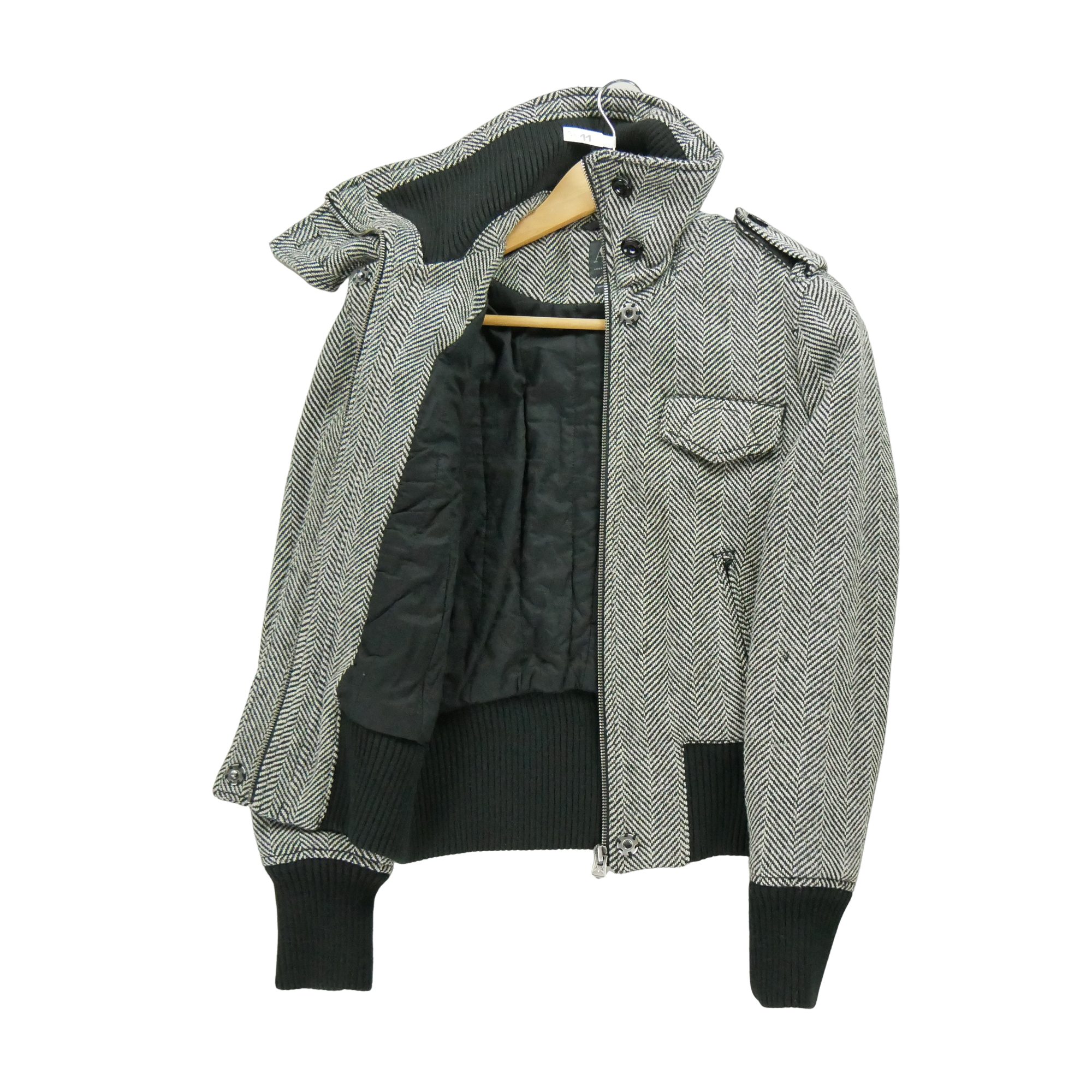 Blouson Femme  en laine Noir 3
