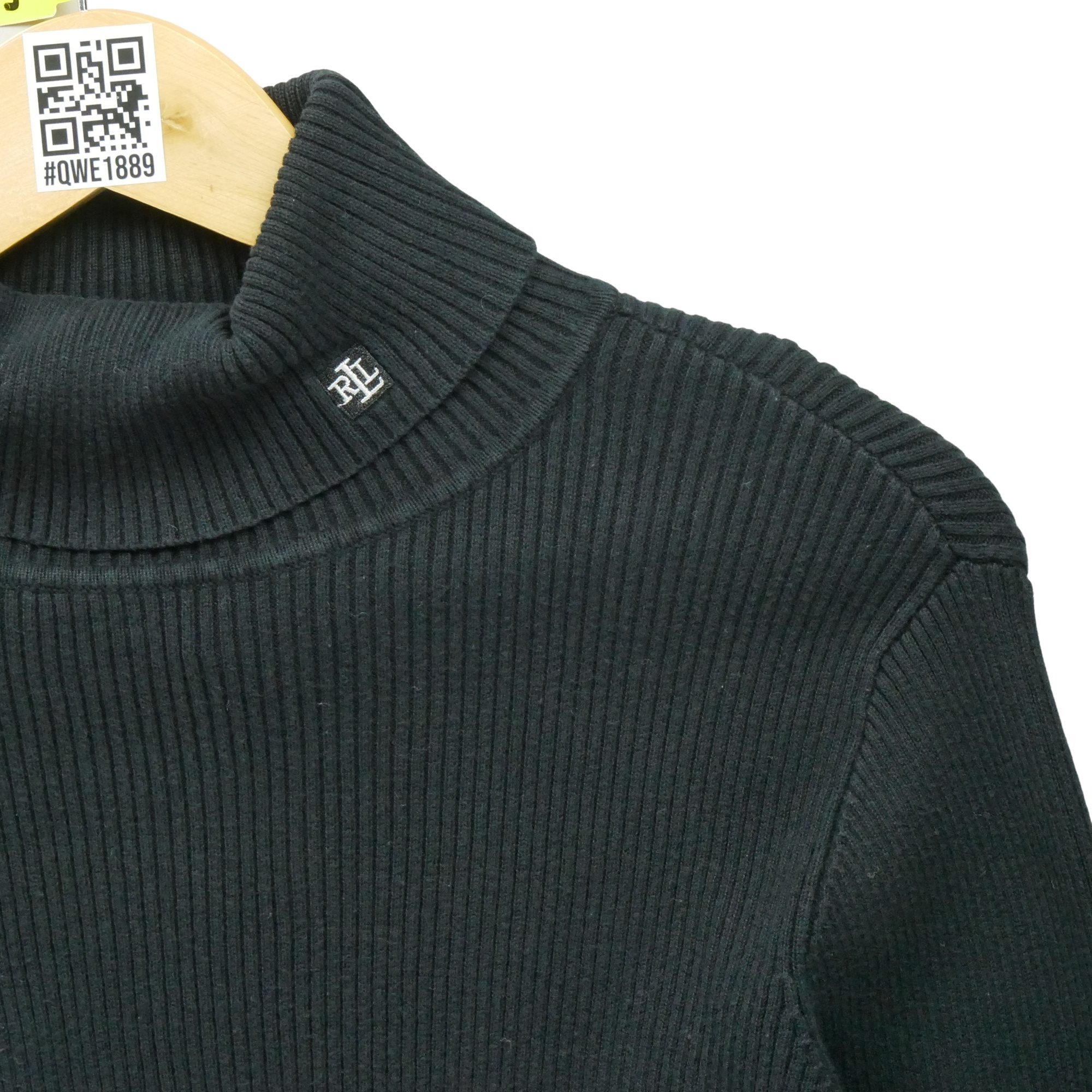 Pull Femme  col roulé Noir 3