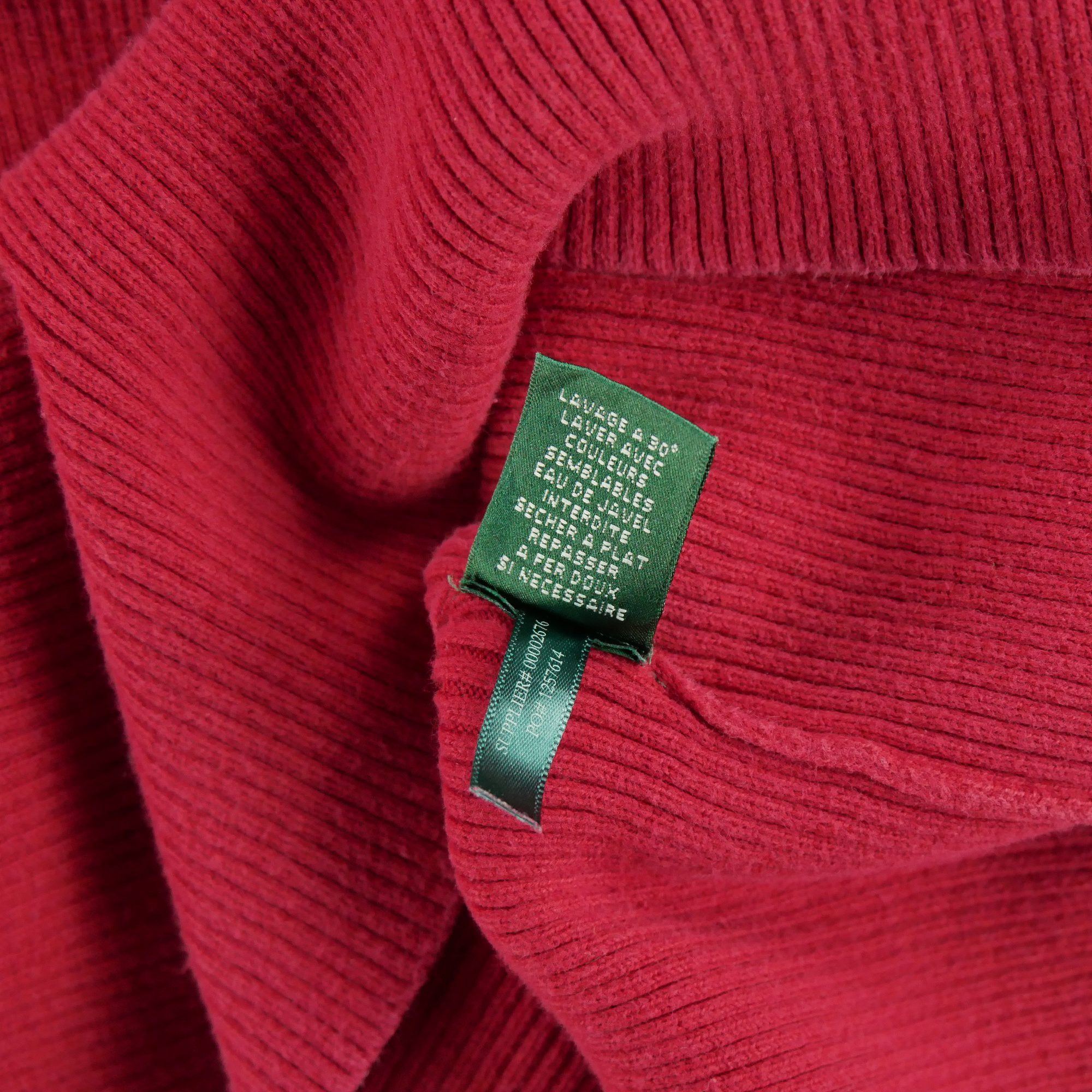 Pull Femme  col roulé Rouge 8