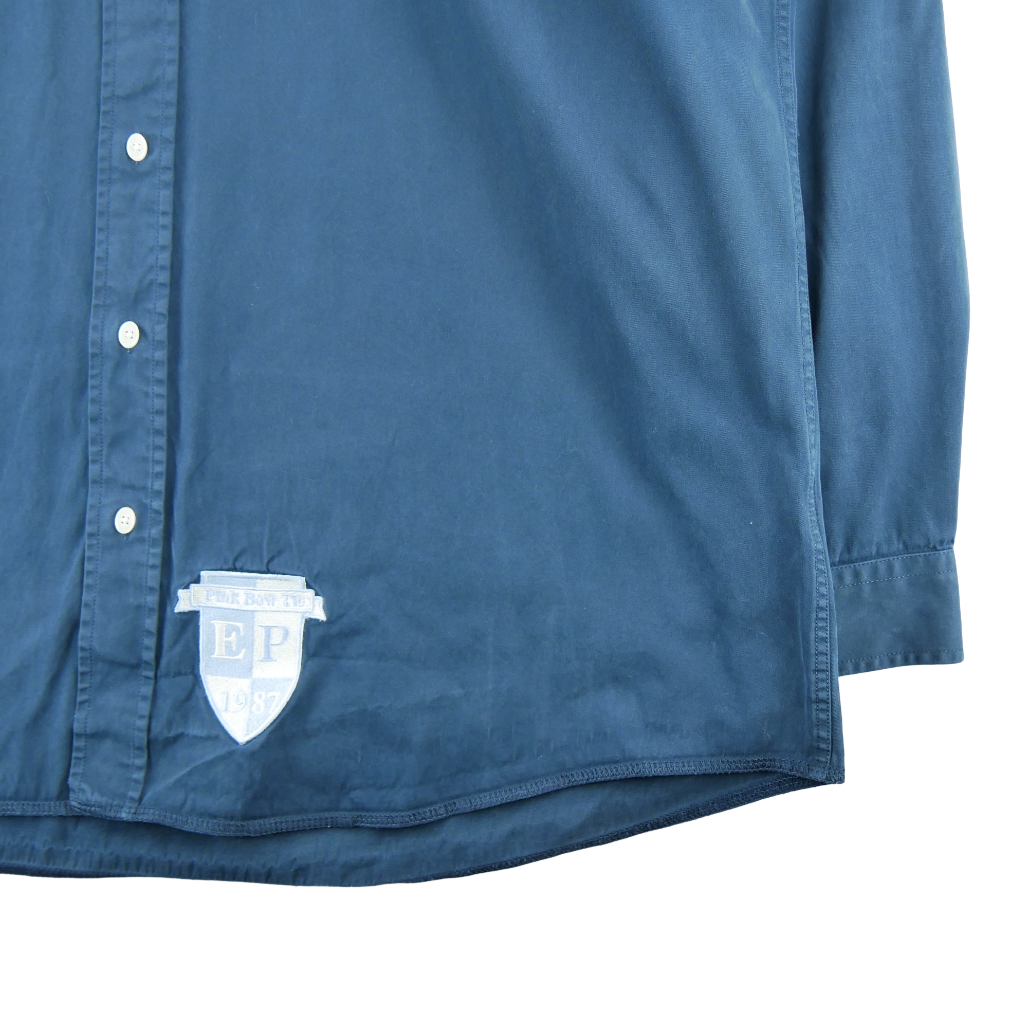 Chemise classiques Homme uni Marine 5