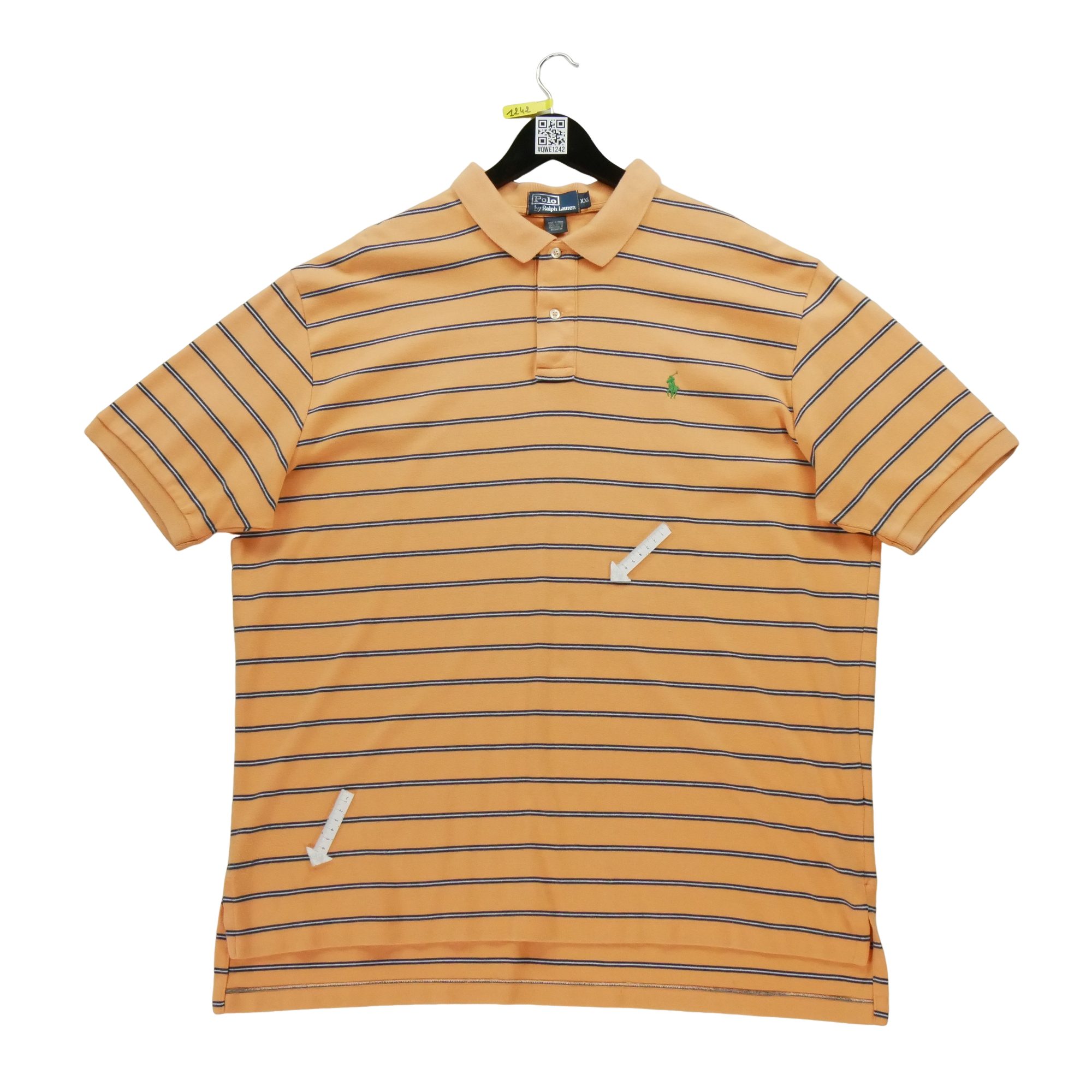 Polo manches courtes Homme  Orange 5