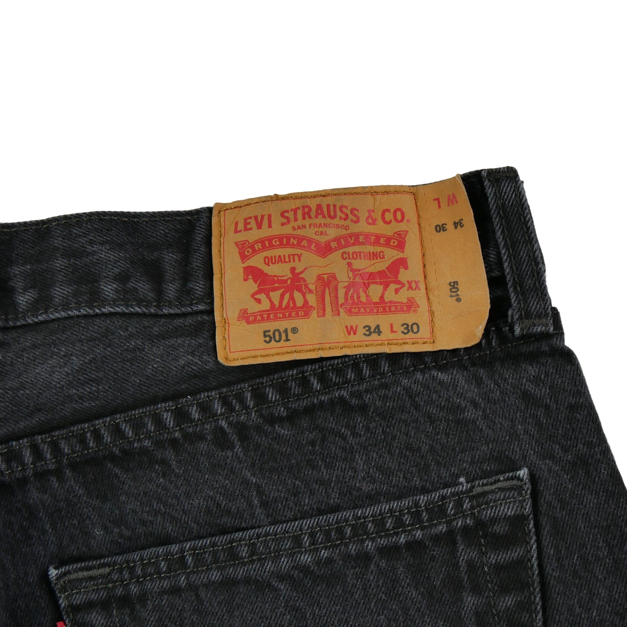 Jean Homme Levis 501 Noir 6