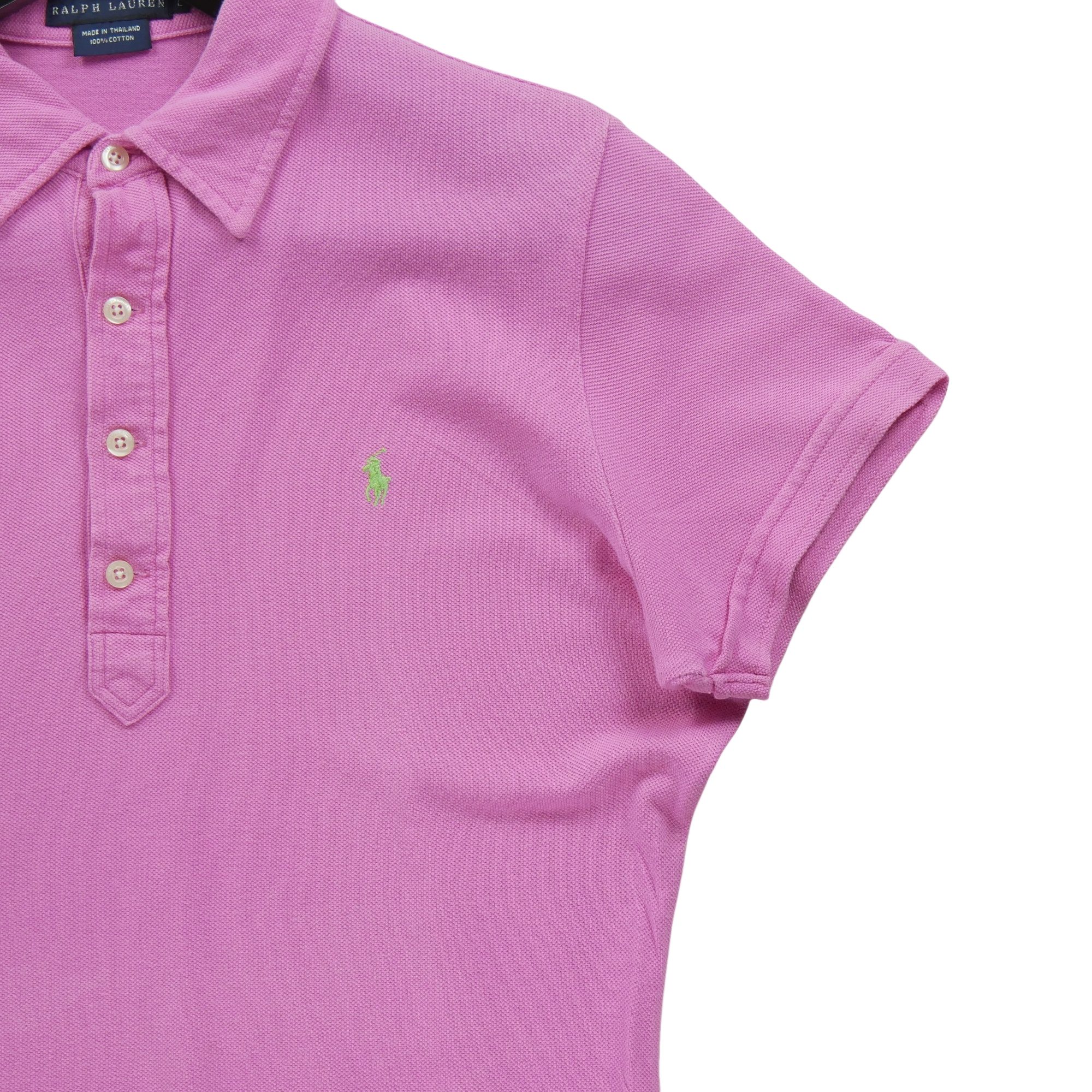 Polo manches courtes Femme  Rose 4