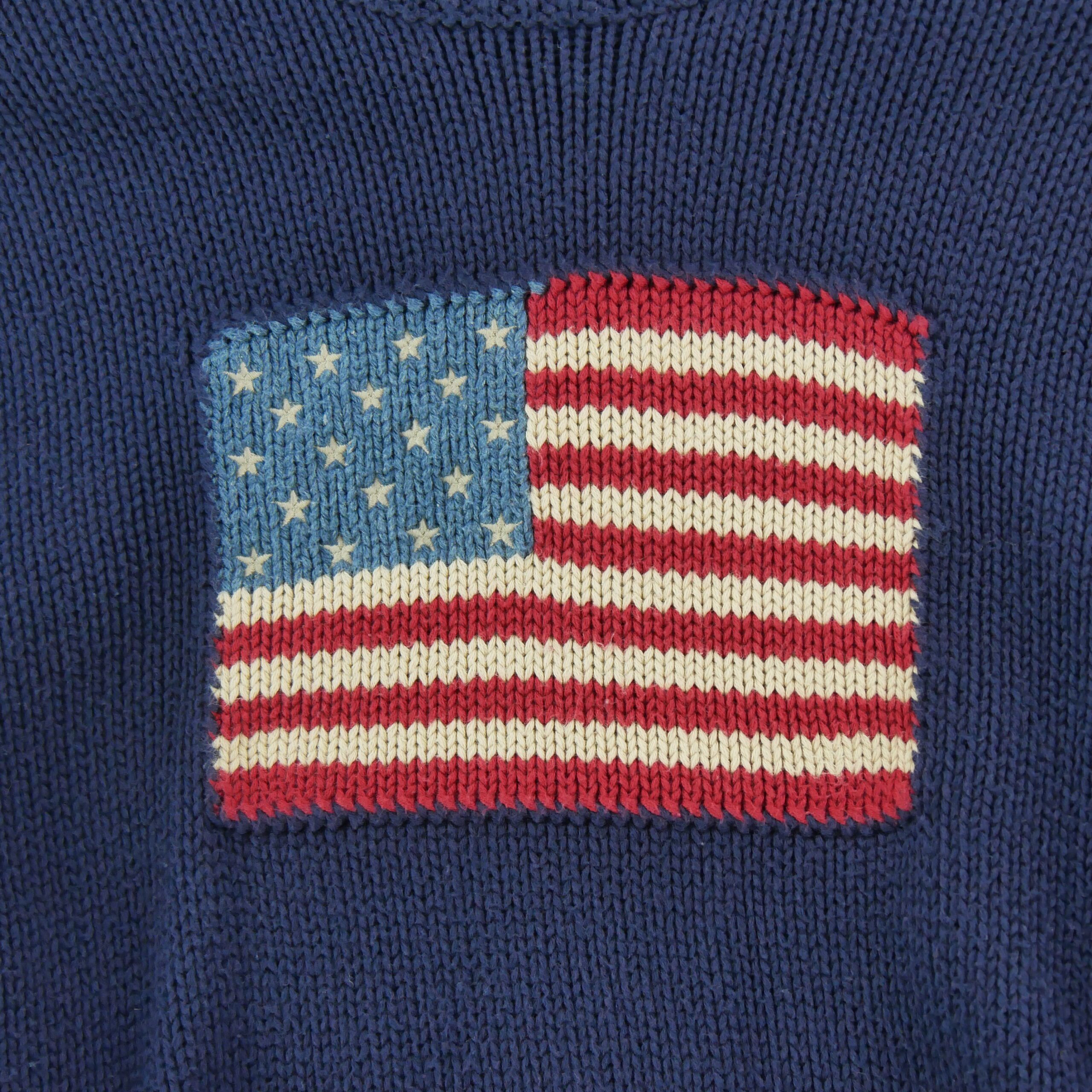 Pull Femme  USA Flag RL Marine 4