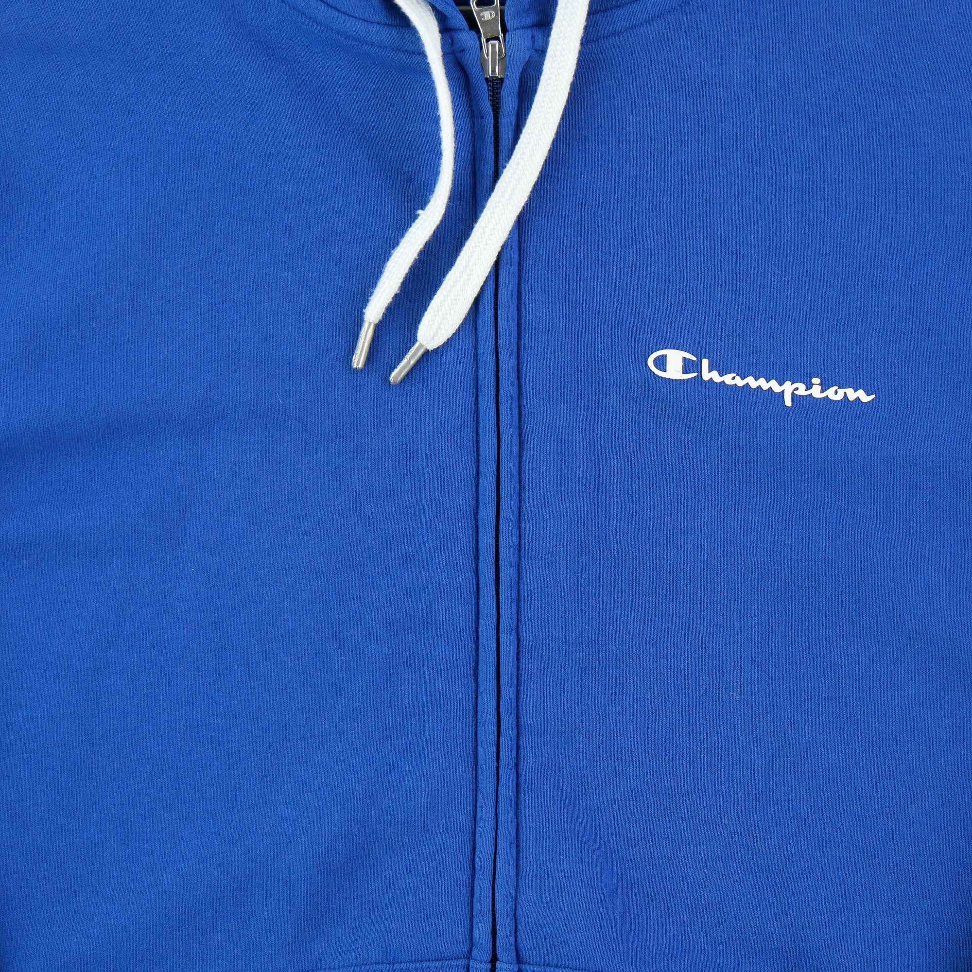Sweat à capuche Homme  full zip Bleu 4